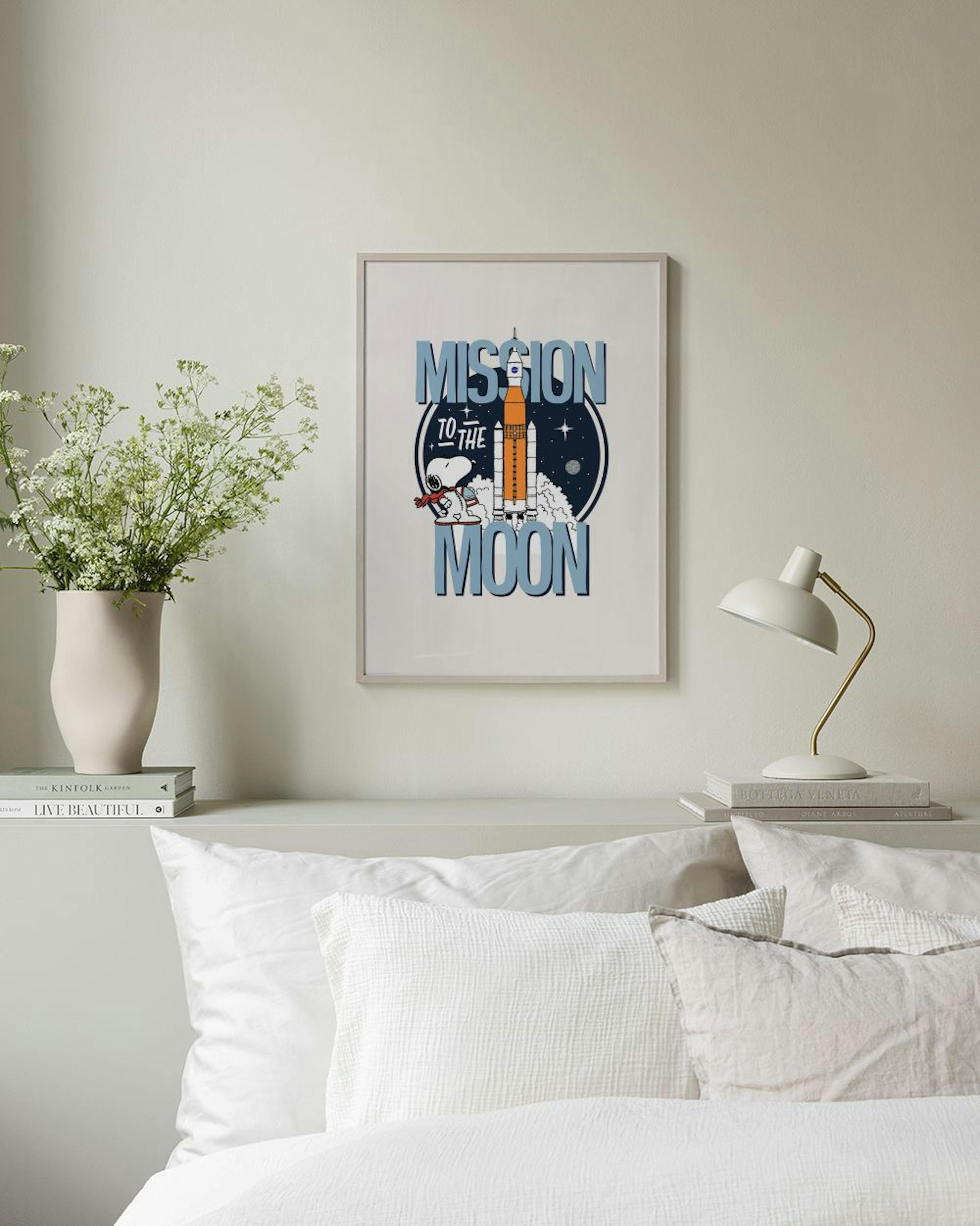 Snoopy Mission to the Moon Print
