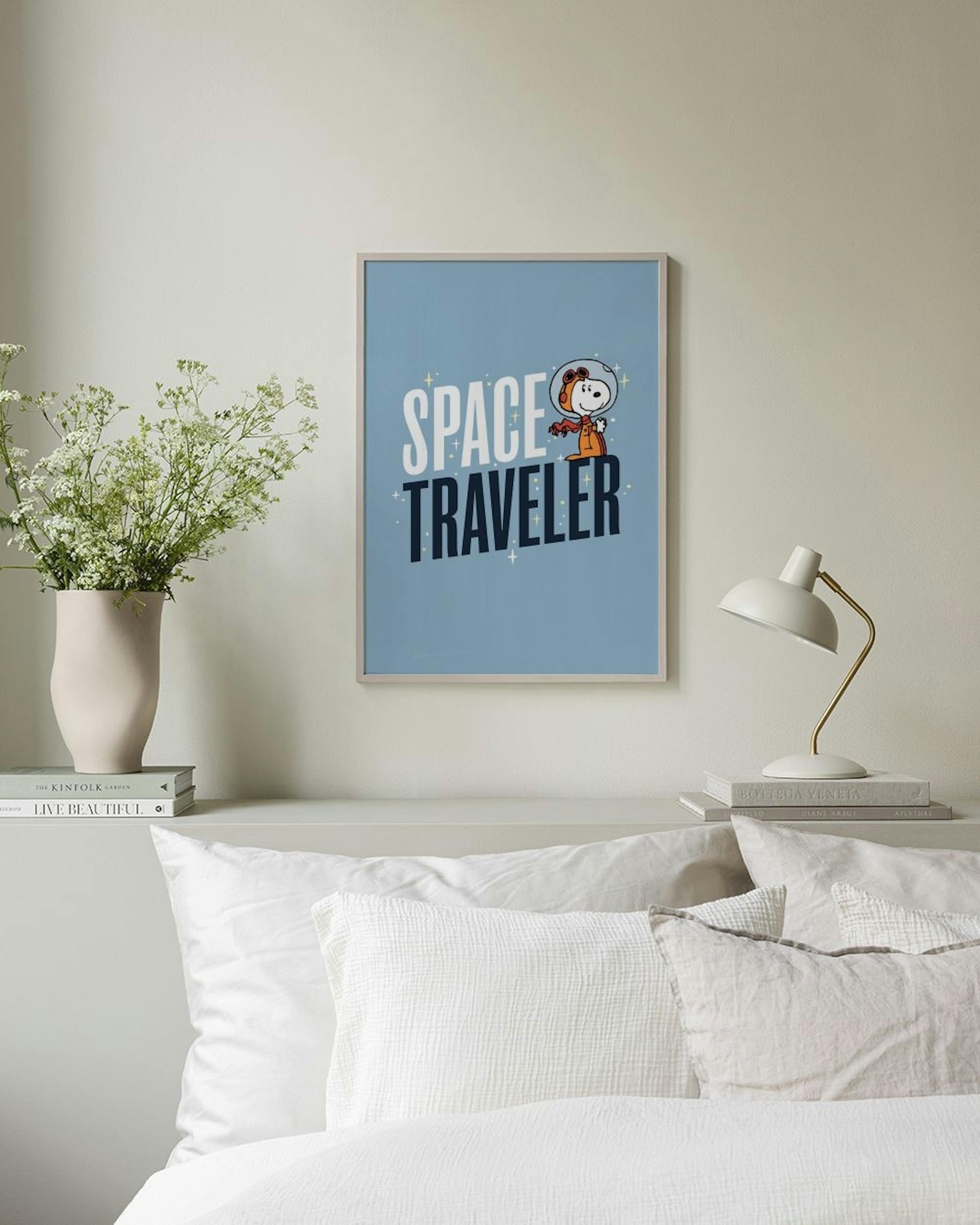 Snoopy Space Traveler Poster
