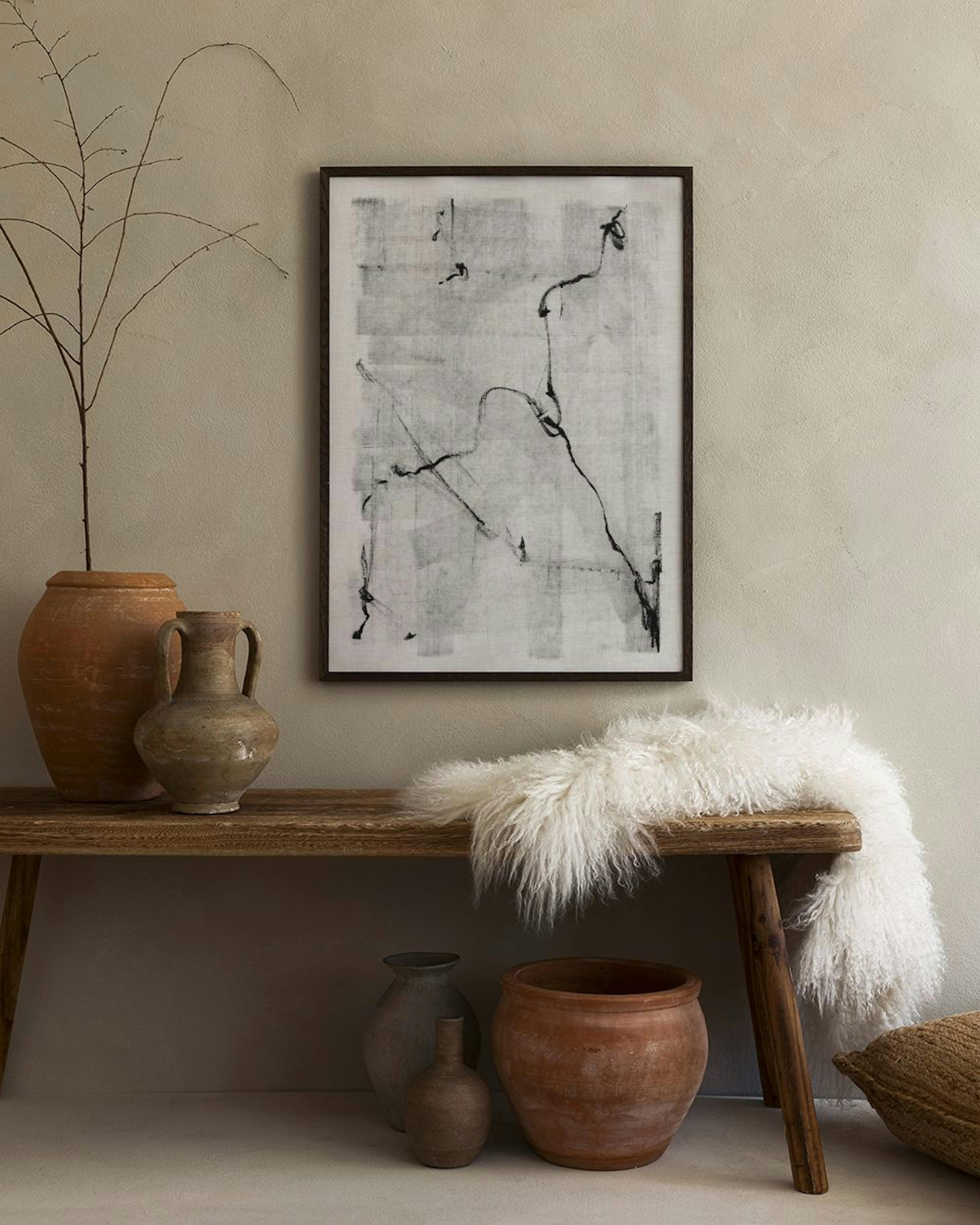 Black Lines Art Print