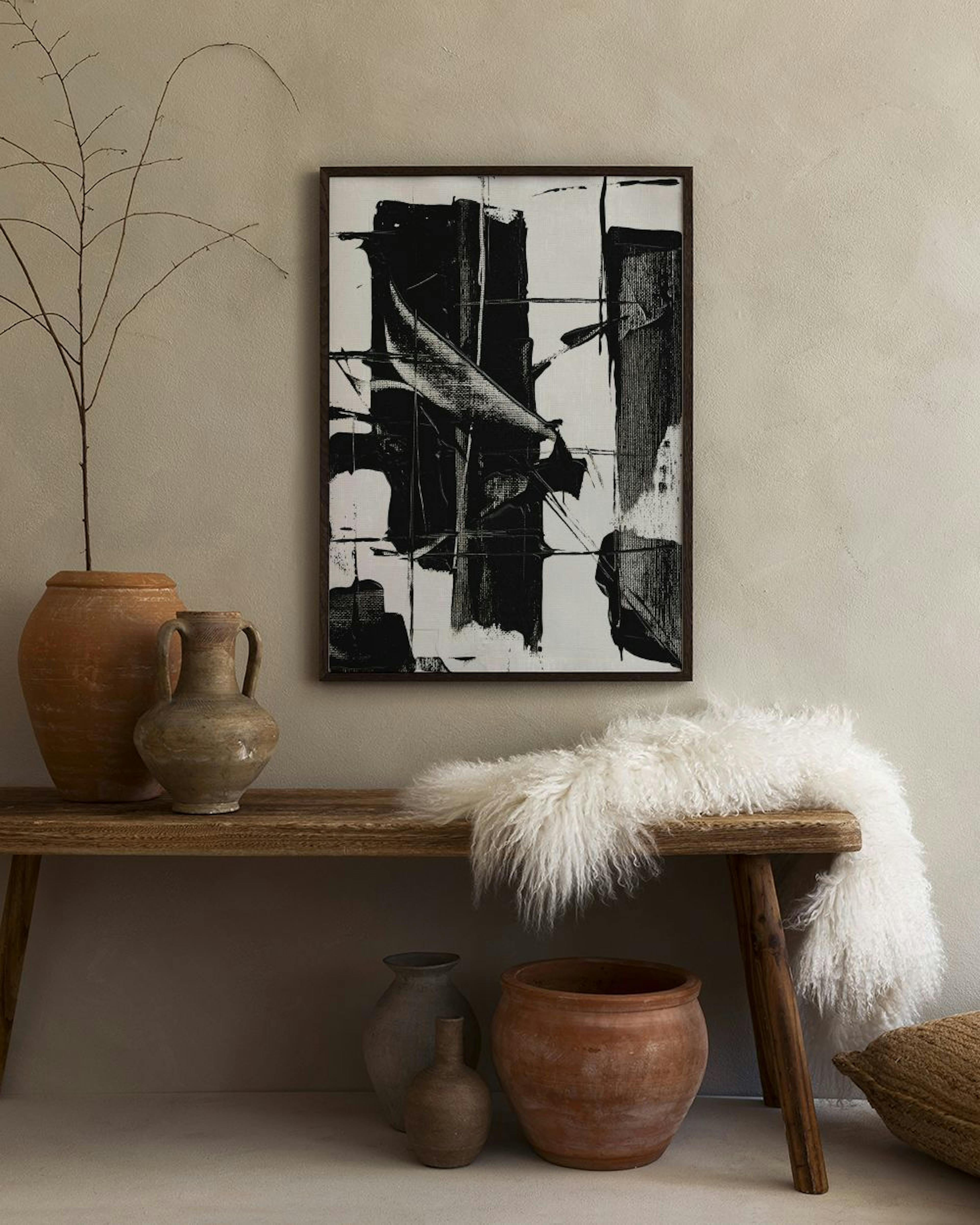 Dramatic Black Print
