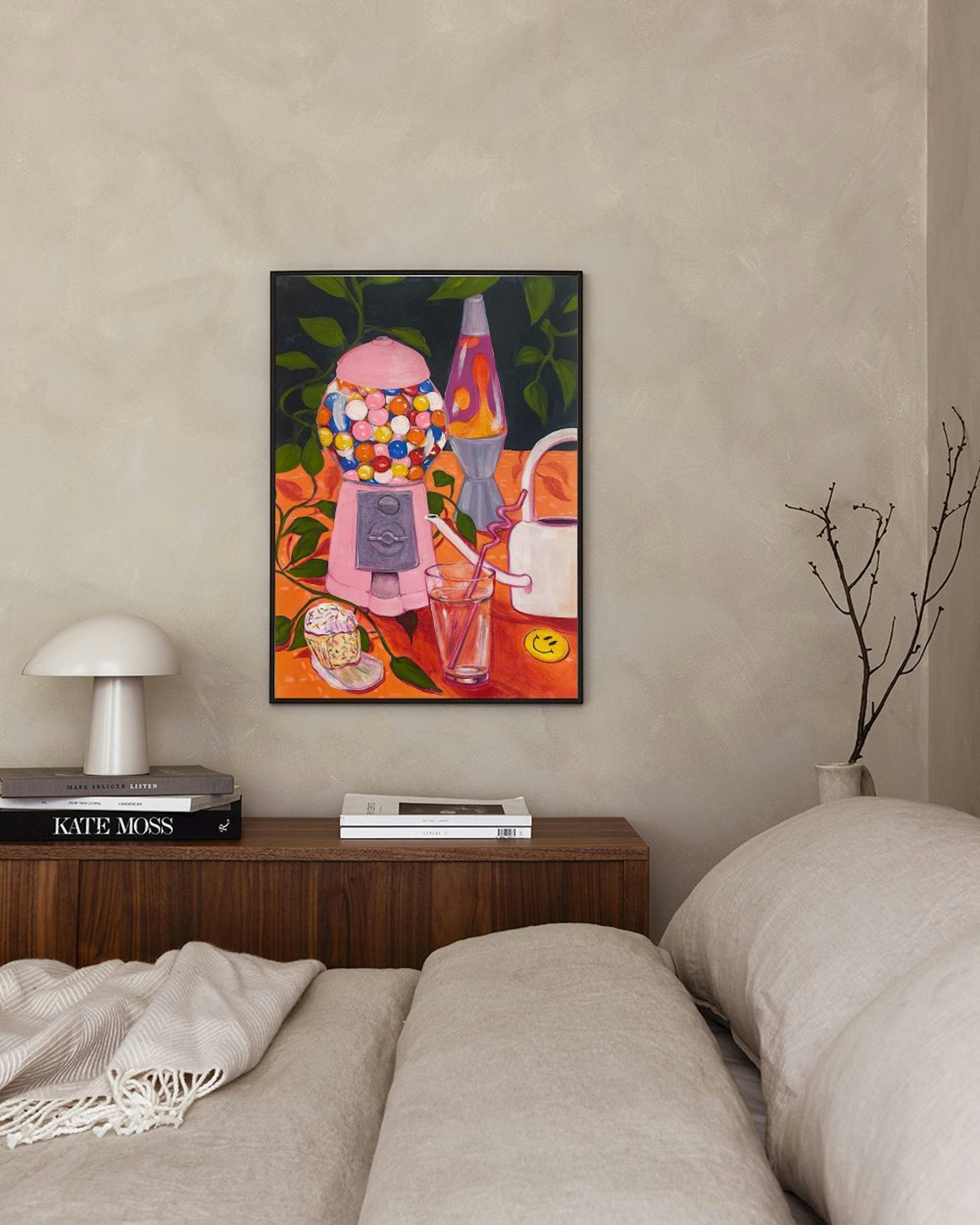Lindsey Cherek - Still Life with Gumball Machine Poster