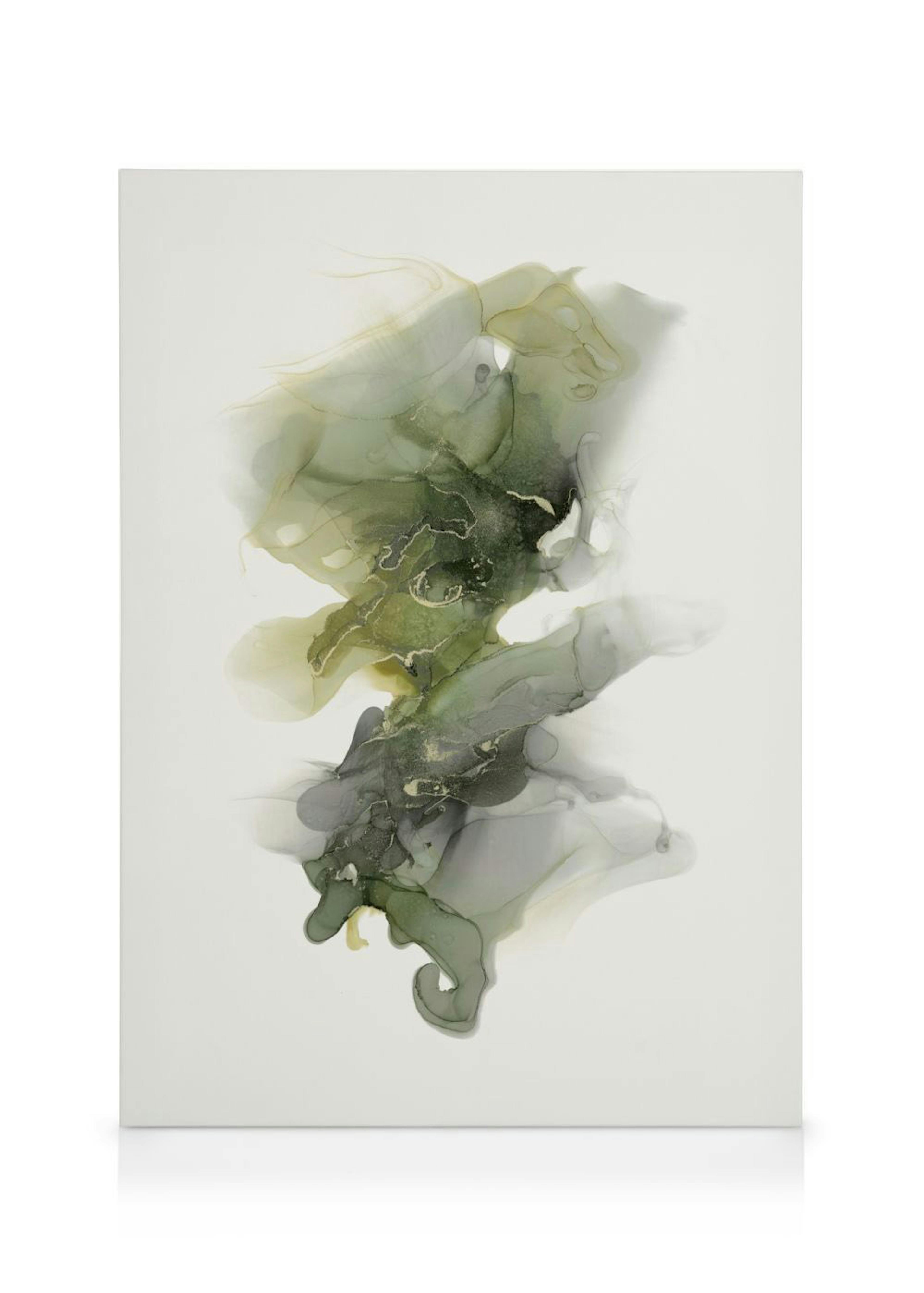Moss Green Abstract Canvas print 0