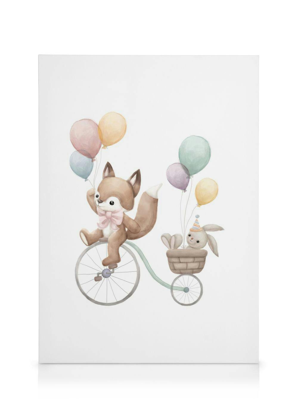 Canvas Prints Biking Buddies Canvas print (30x40 cm - Oak Frame)