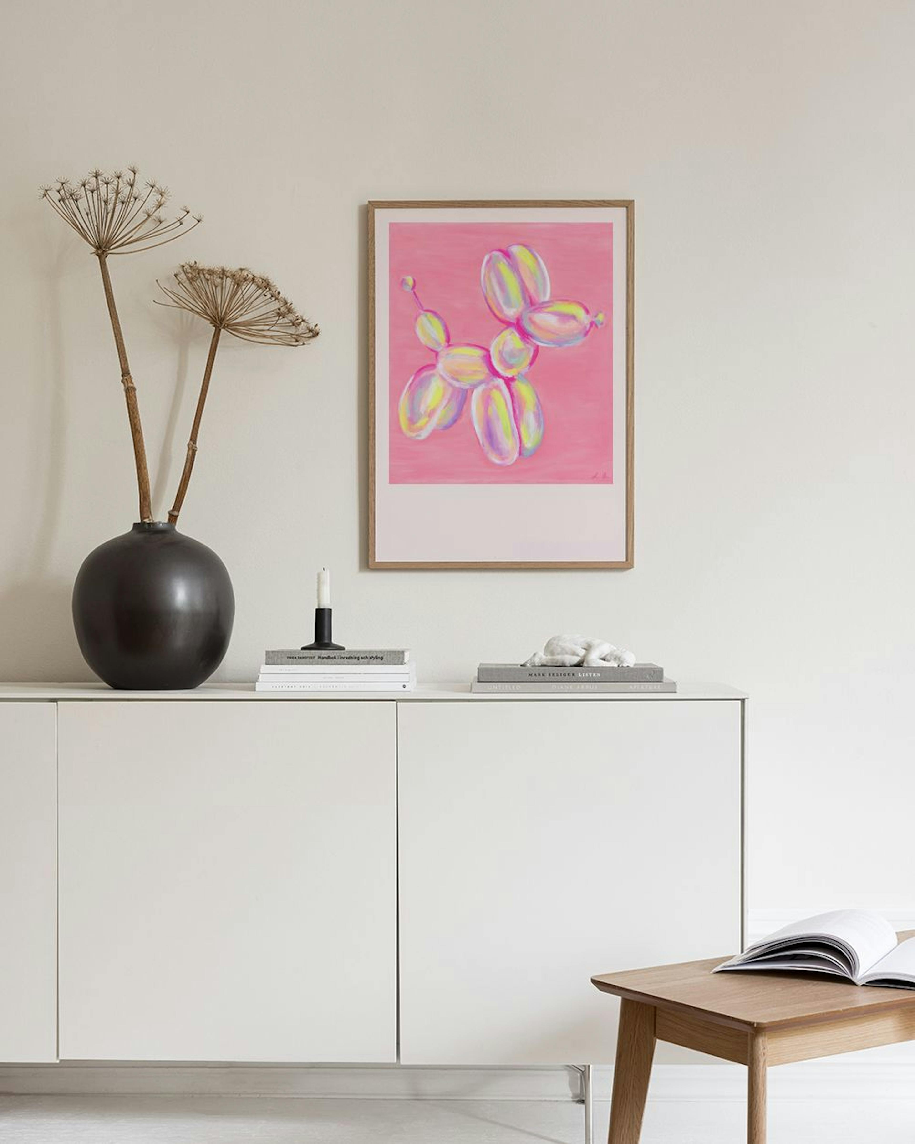 Colorful Balloon Dog Print