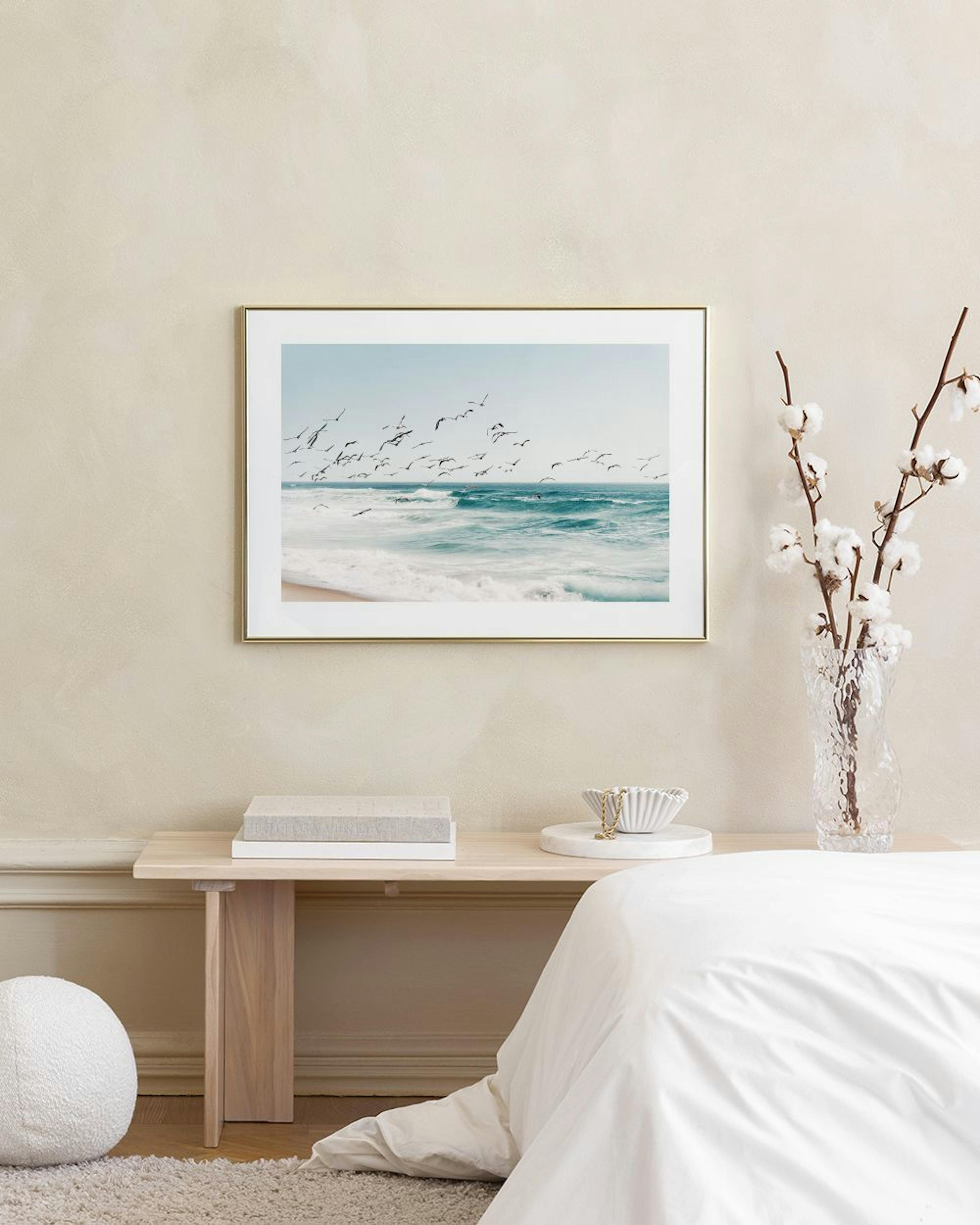 Birds on Seascape Print