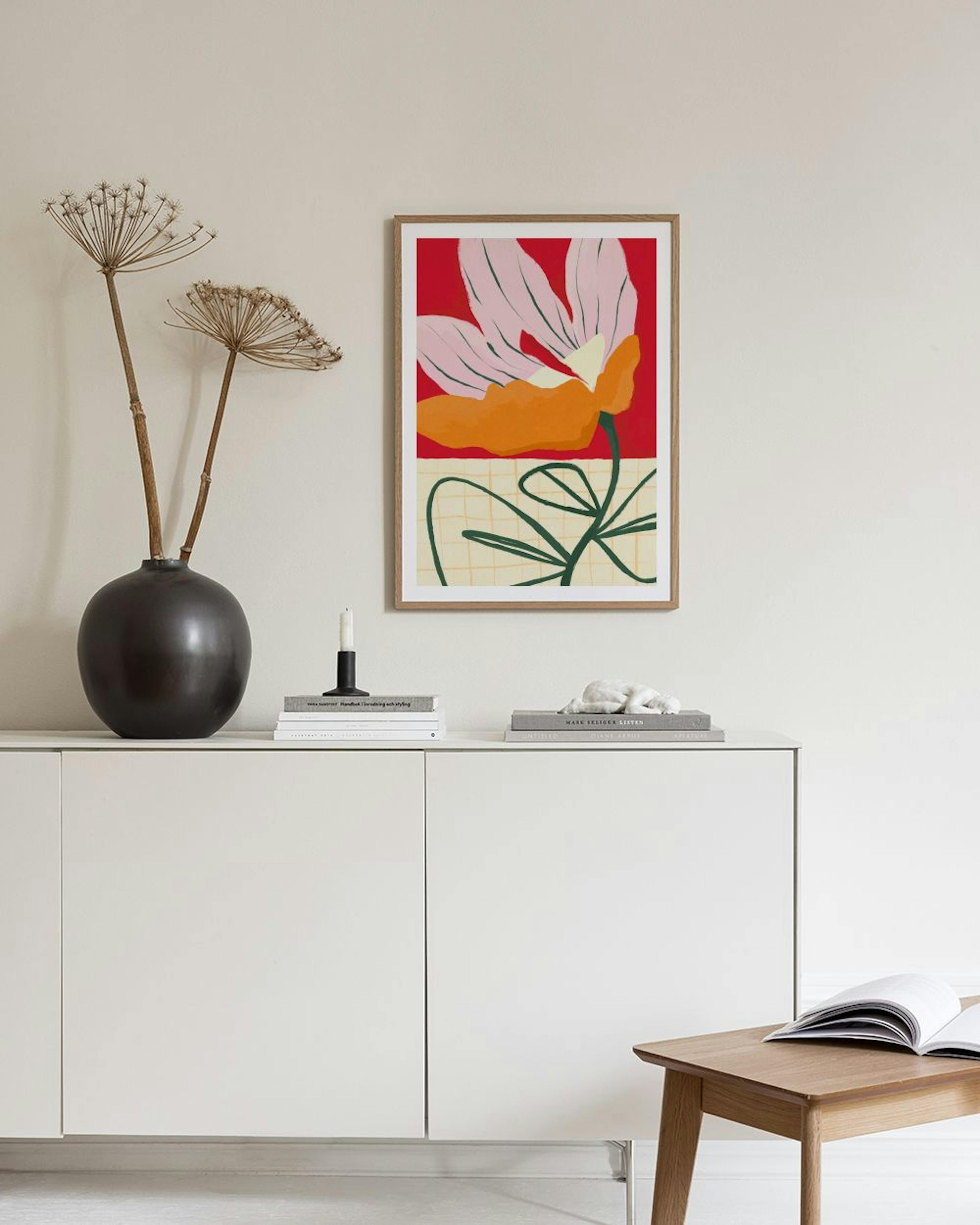 Decorative Flower Plakat