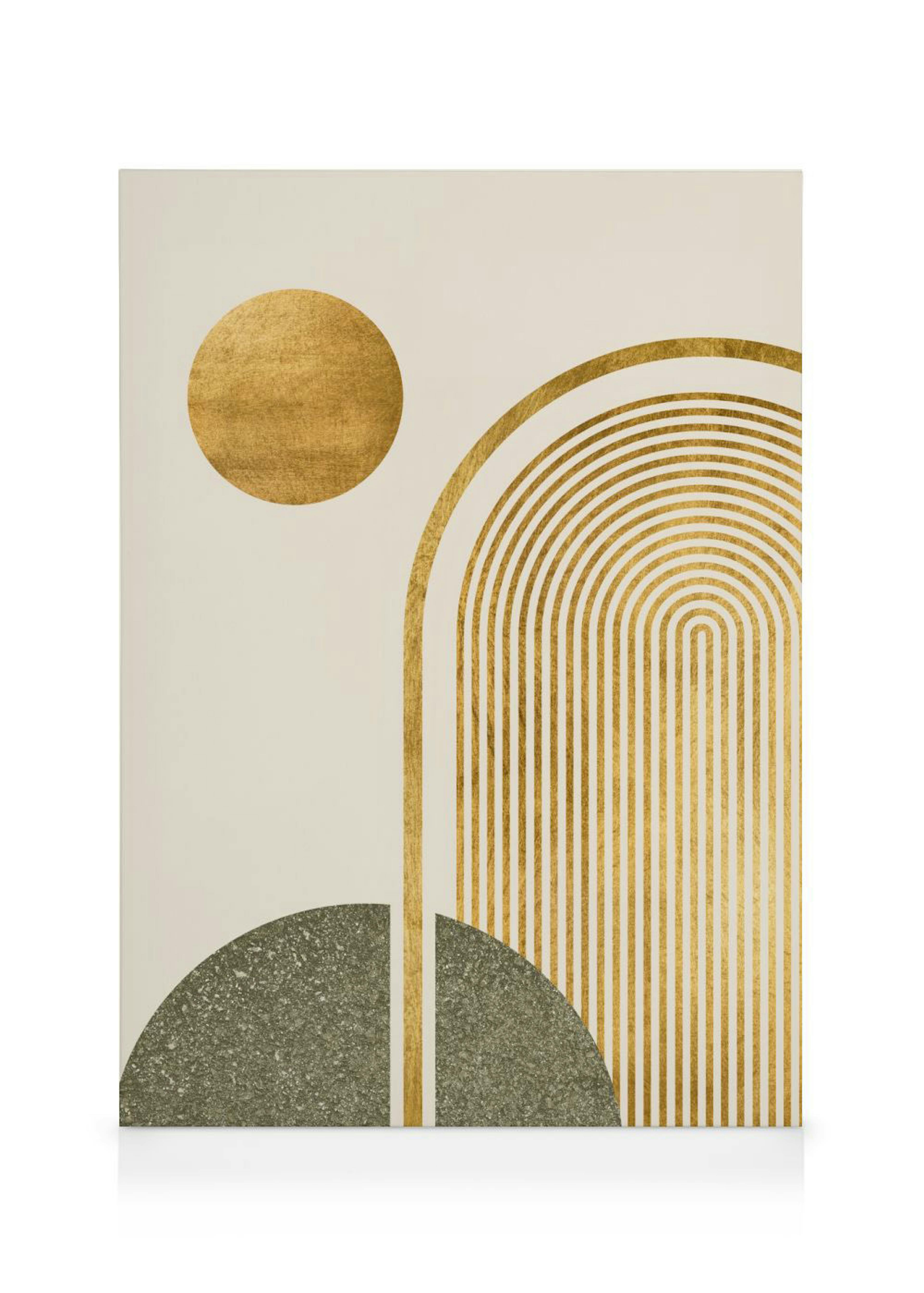 Green & Gold No1 Canvas print 0