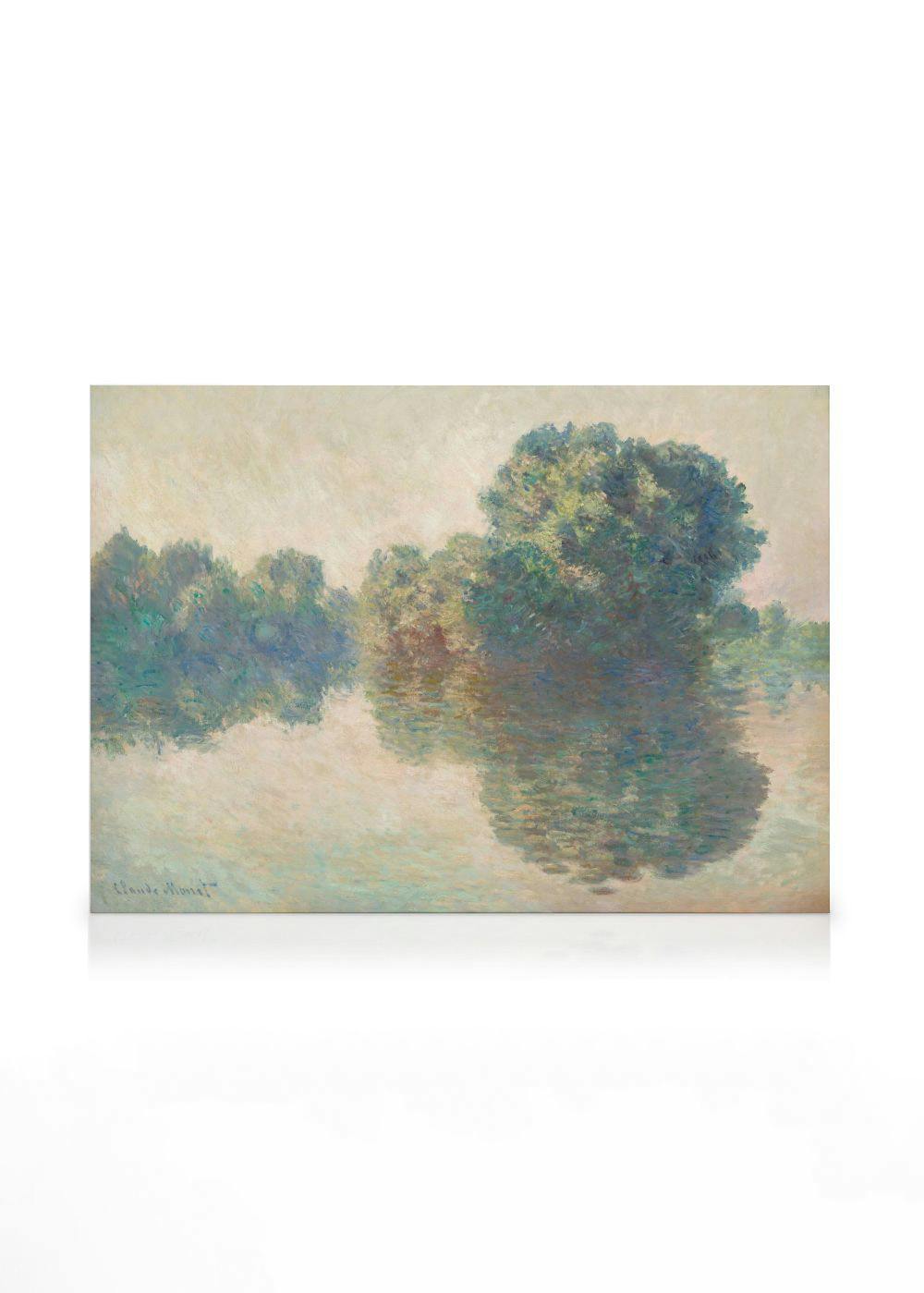 Monet - The Seine at Giverny Canvastavla 0