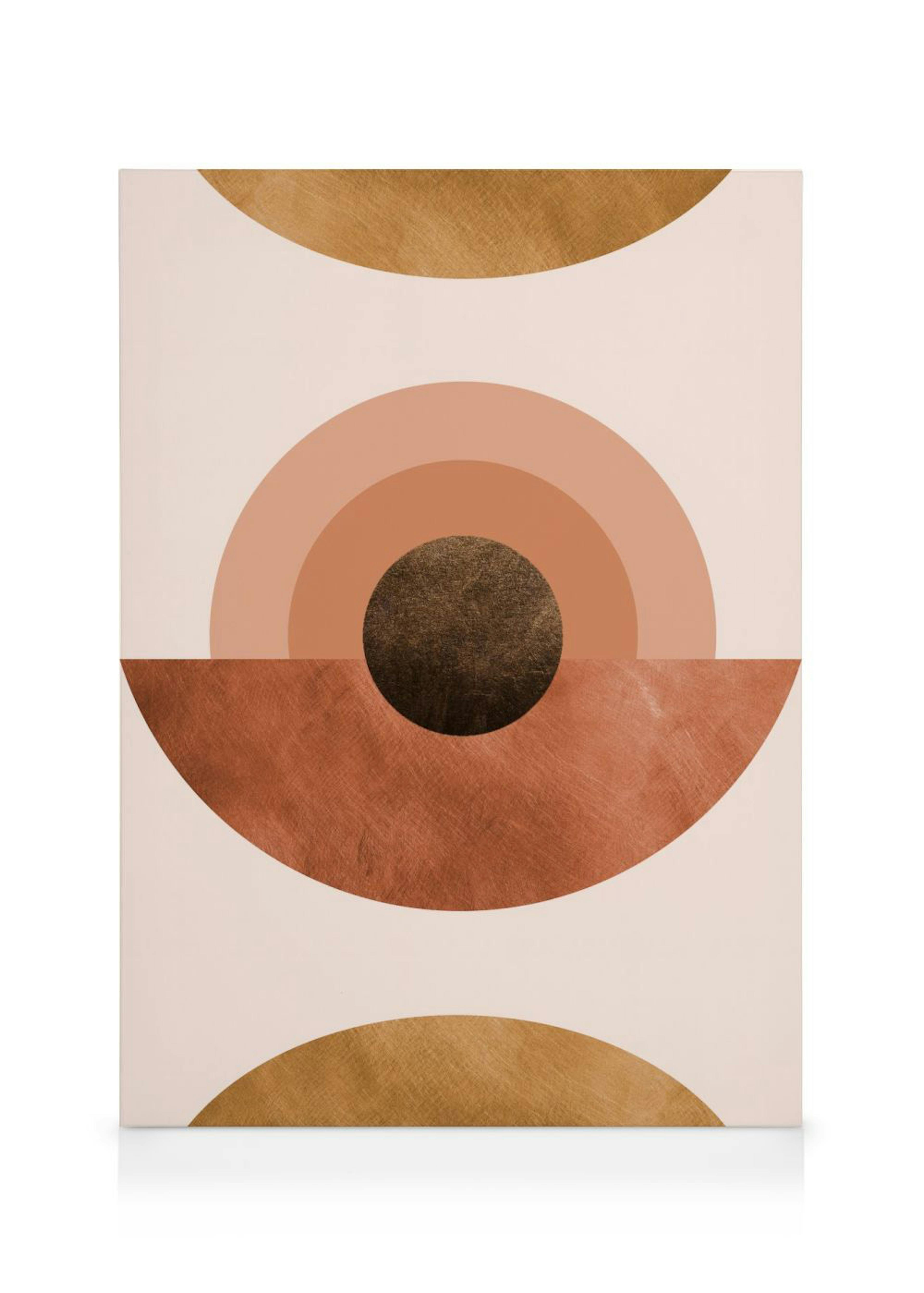 Abstract Terracotta Canvas 0