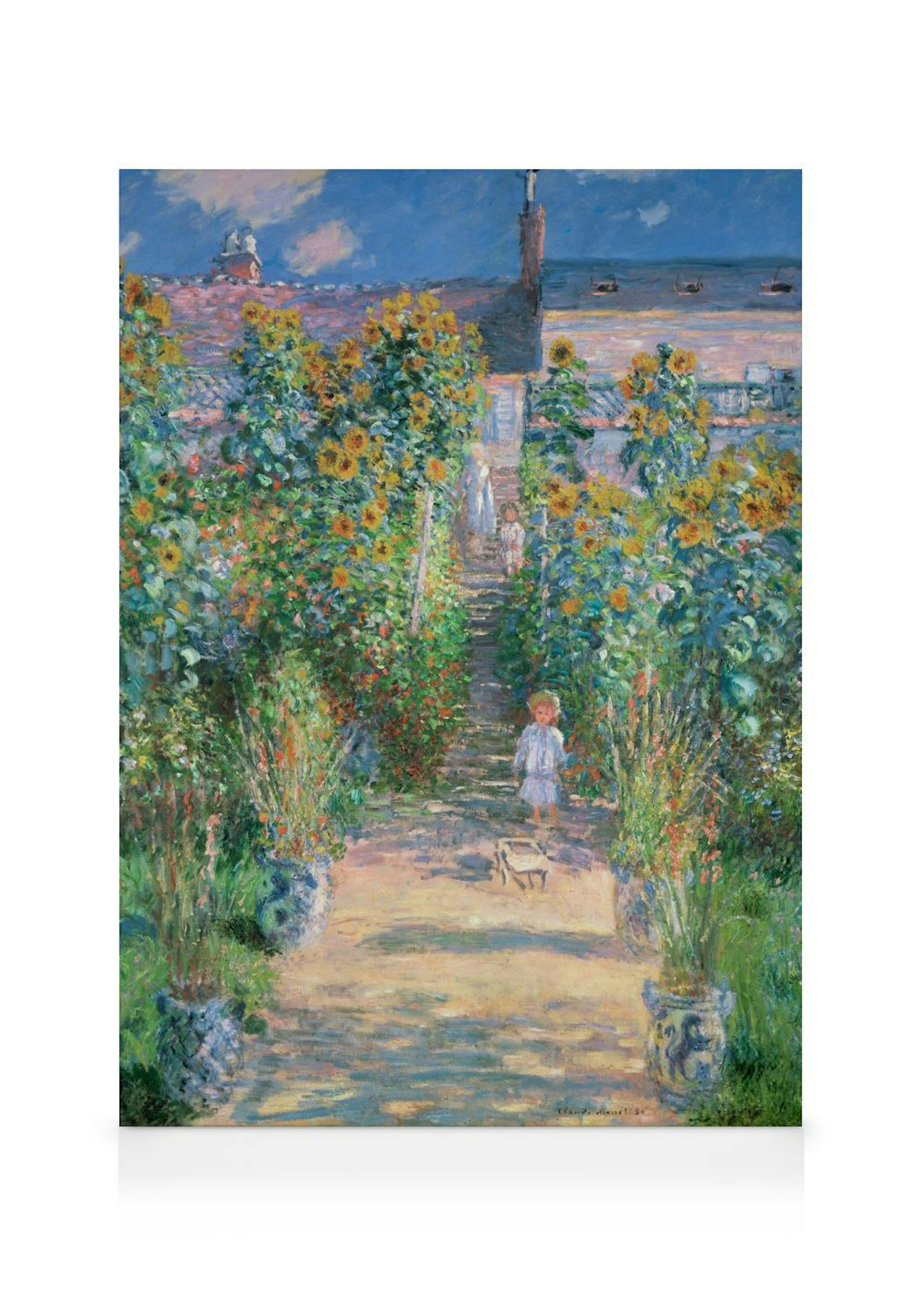 Monet - The Artist's Garden at Vétheuil Lienzo 0
