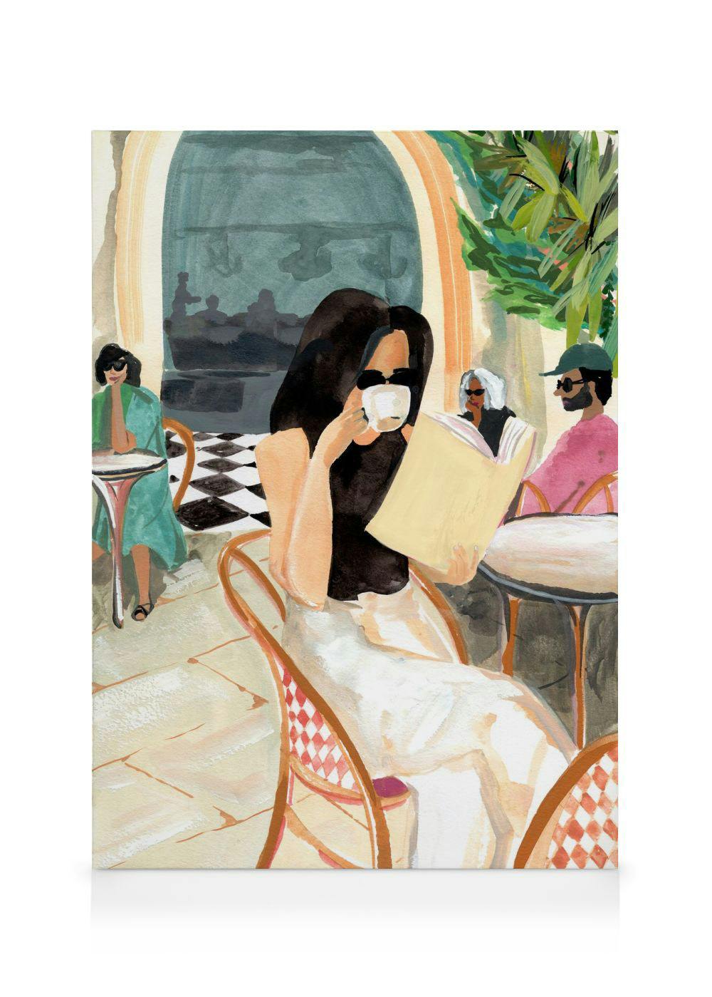 Canvas Prints Laura Page - Italian Girl Canvas print (70x100 cm - Oak Frame)