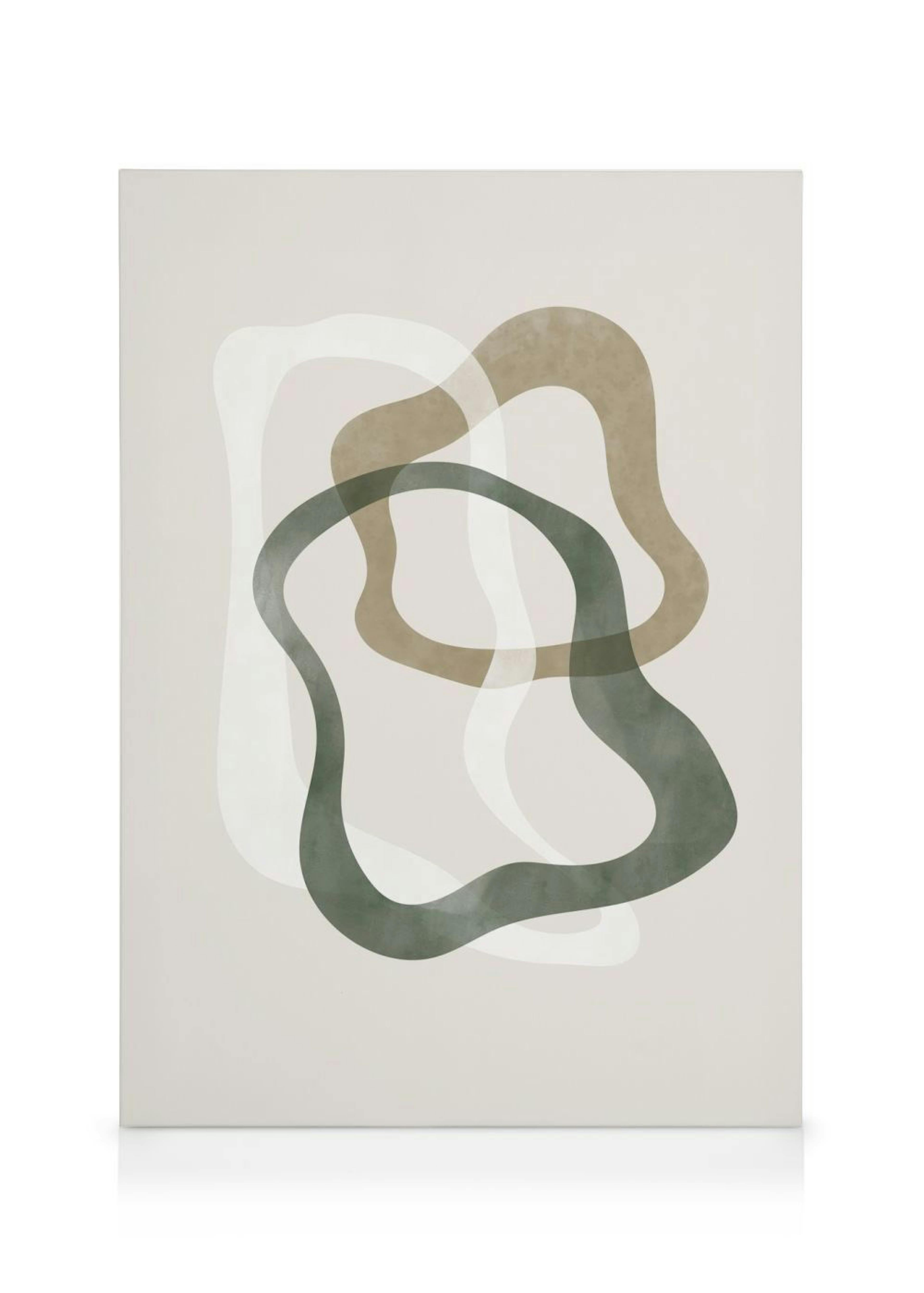 Abstract Green Shapes No2 Lienzo 0