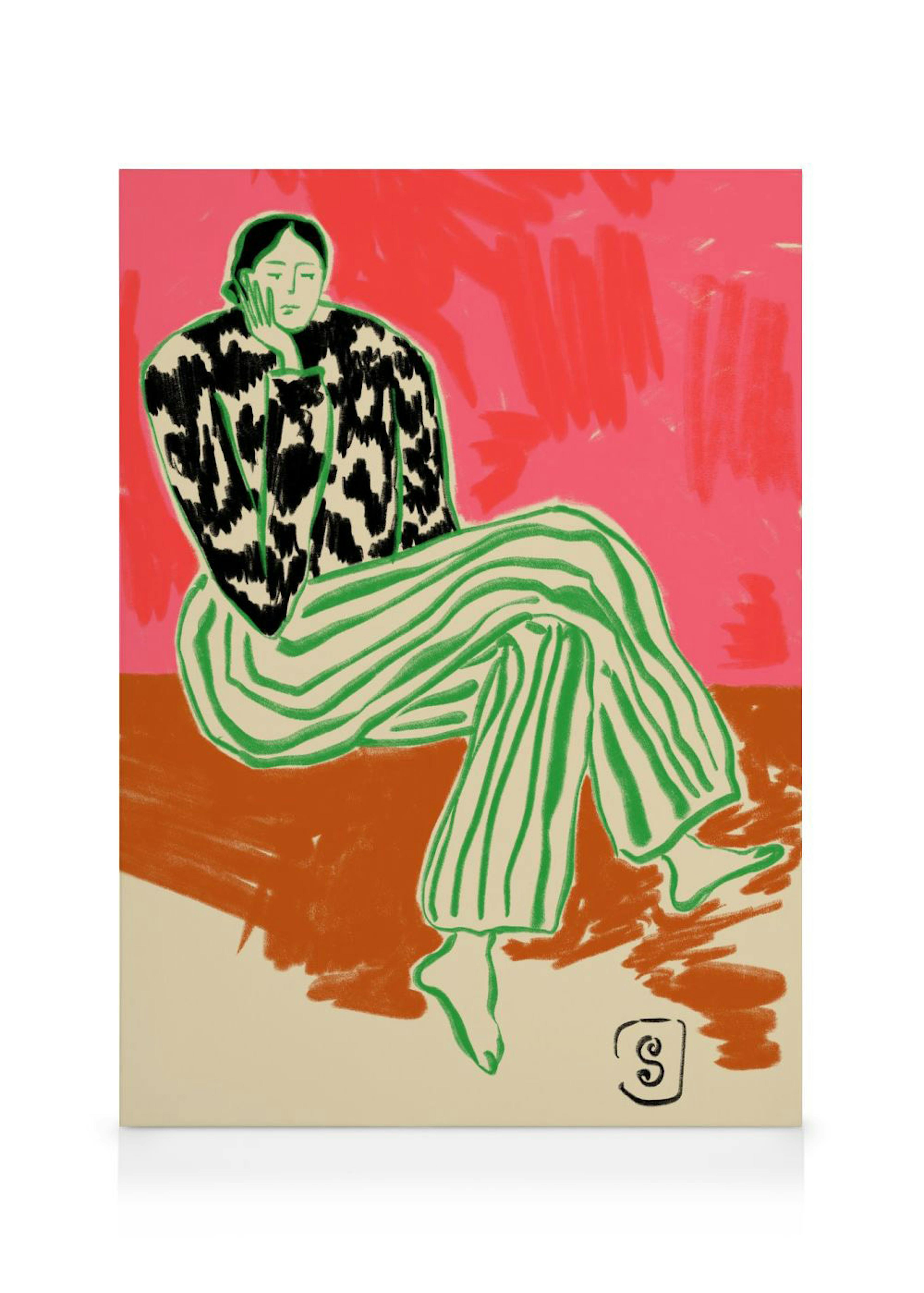 Sandra Poliakov - Calm Woman Portrait Lienzo 0