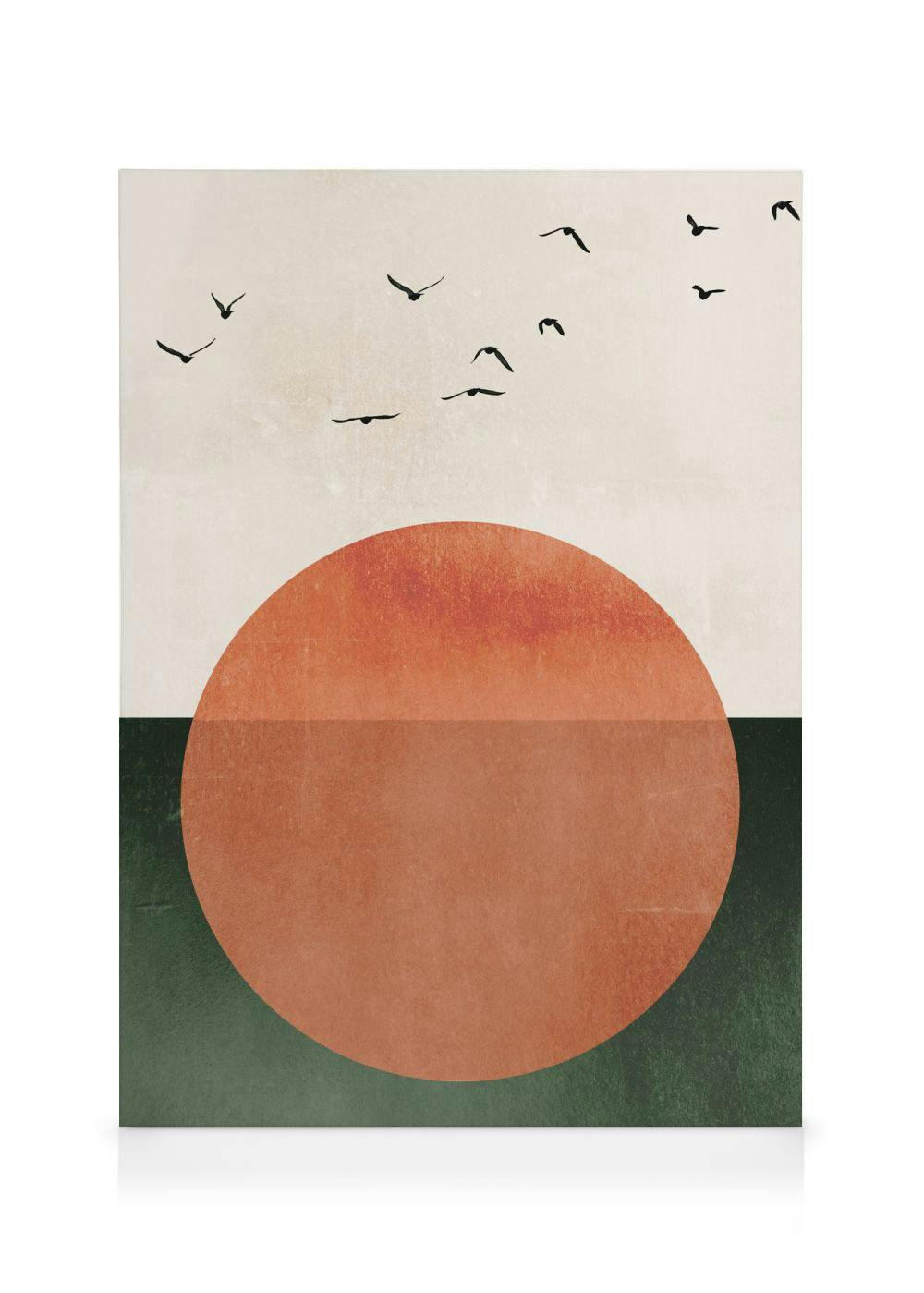 Telas decorativas Boris Draschoff / Kubistika - Rising Tela (70x100 cm - Moldura de Carvalho)