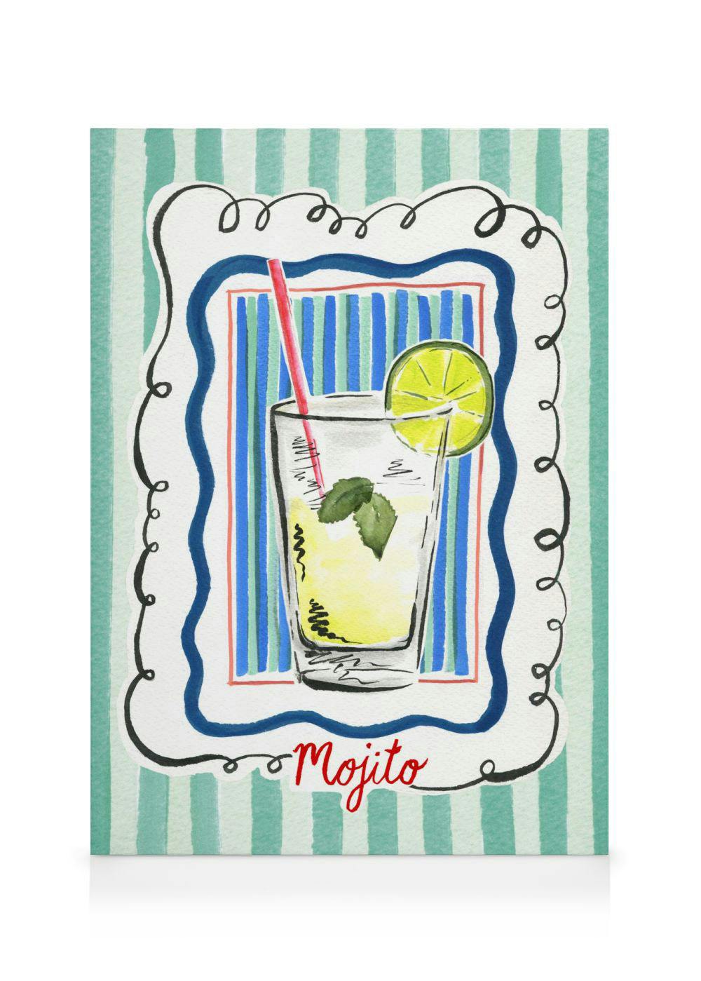 Canvas Prints Emily Daborn - Mojito Canvas print (50x70 cm - Oak Frame)