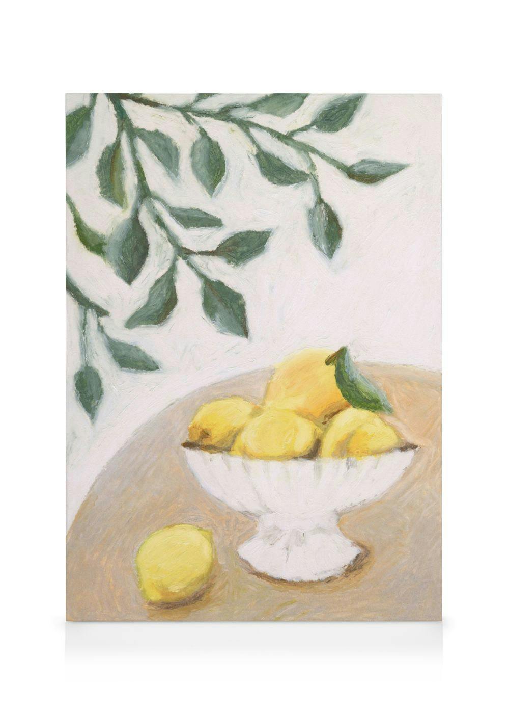 Bowl of Citrus Kanvaasi (30x40 cm - Puukehys Tammi)  Maalaukset