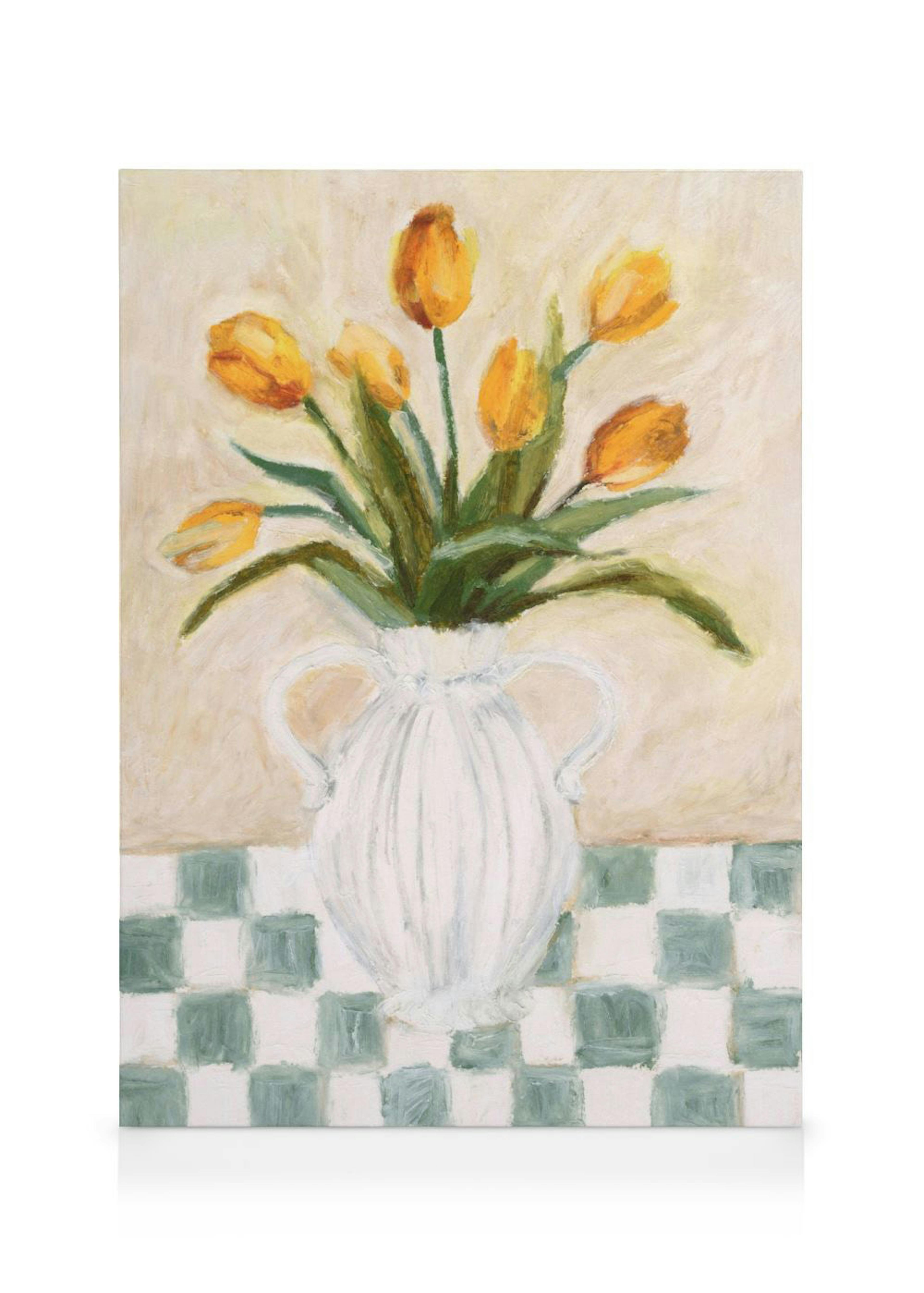 Tulips in Vase Canvas 0