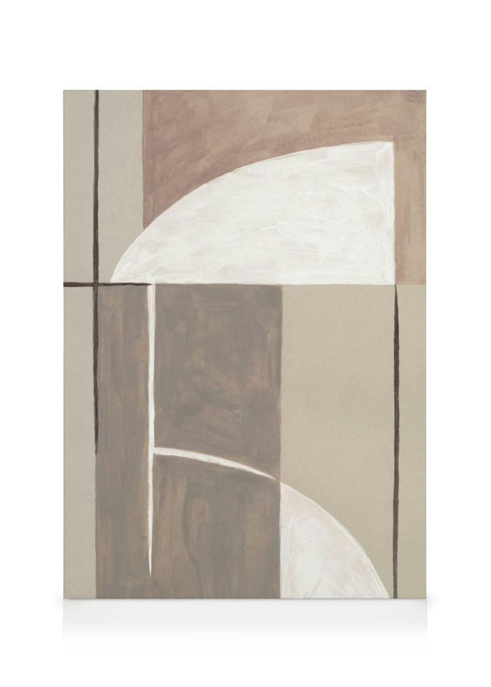 Canvas Schilderijen Earthy Shapes Canvas (30x40 cm - Fotolijst Eiken)