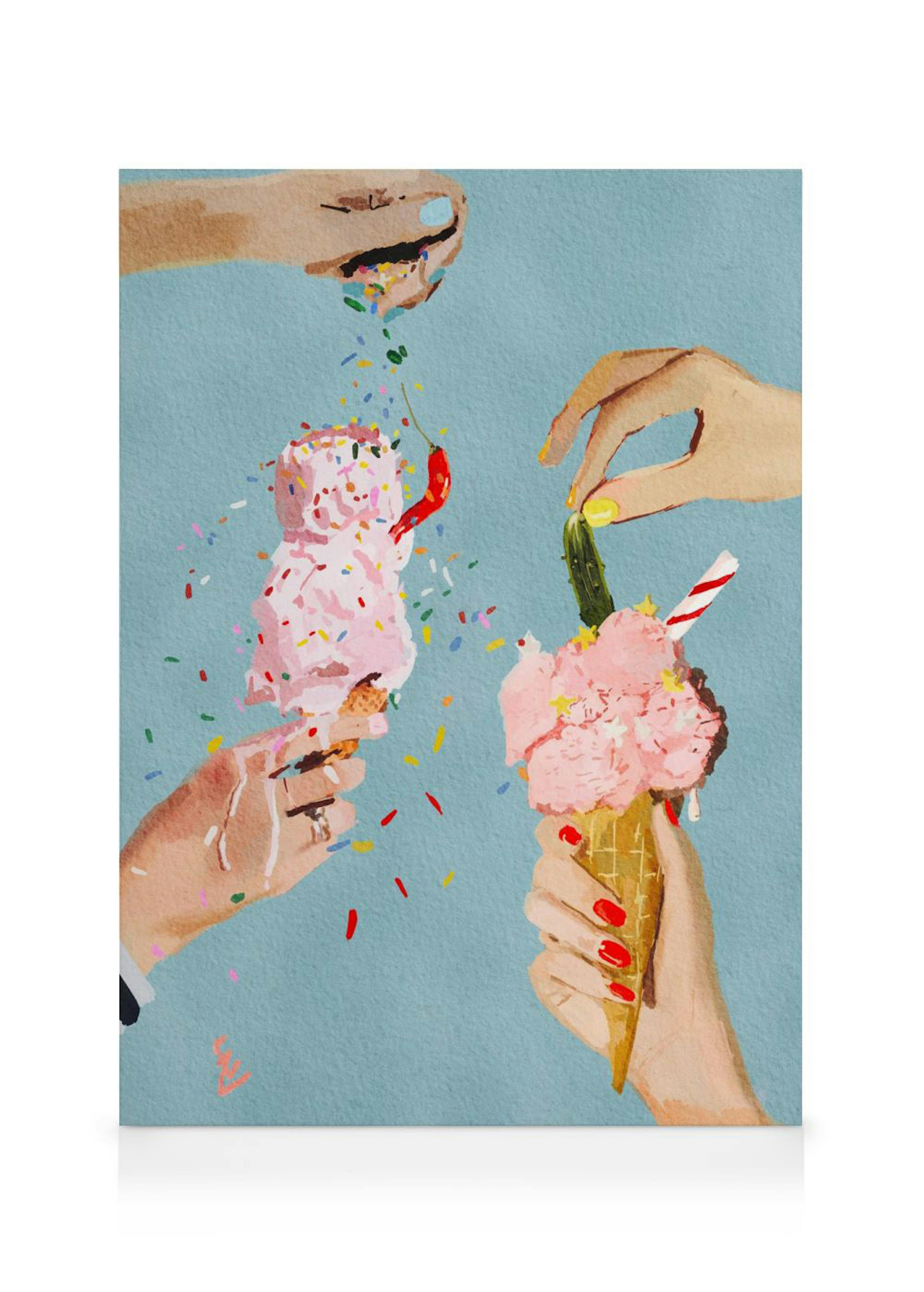 Ekaterina - Zagorska - Pickle & Chili Ice Cream Canvas 0