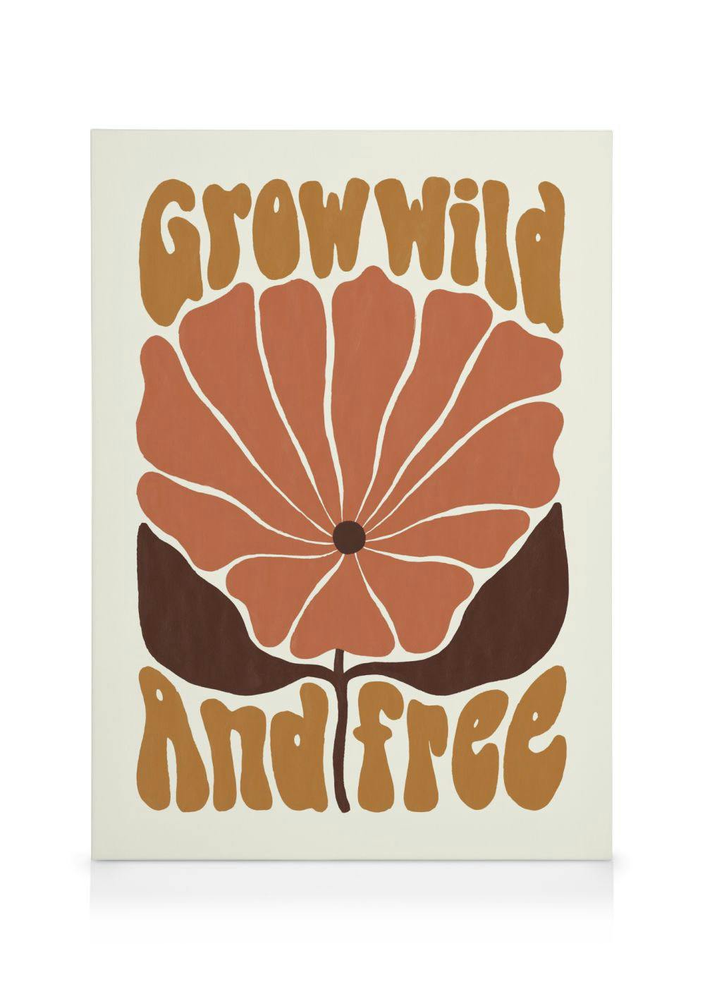 Canvas Prints Grow Wild and Free Canvas print (50x70 cm - Black Frame)