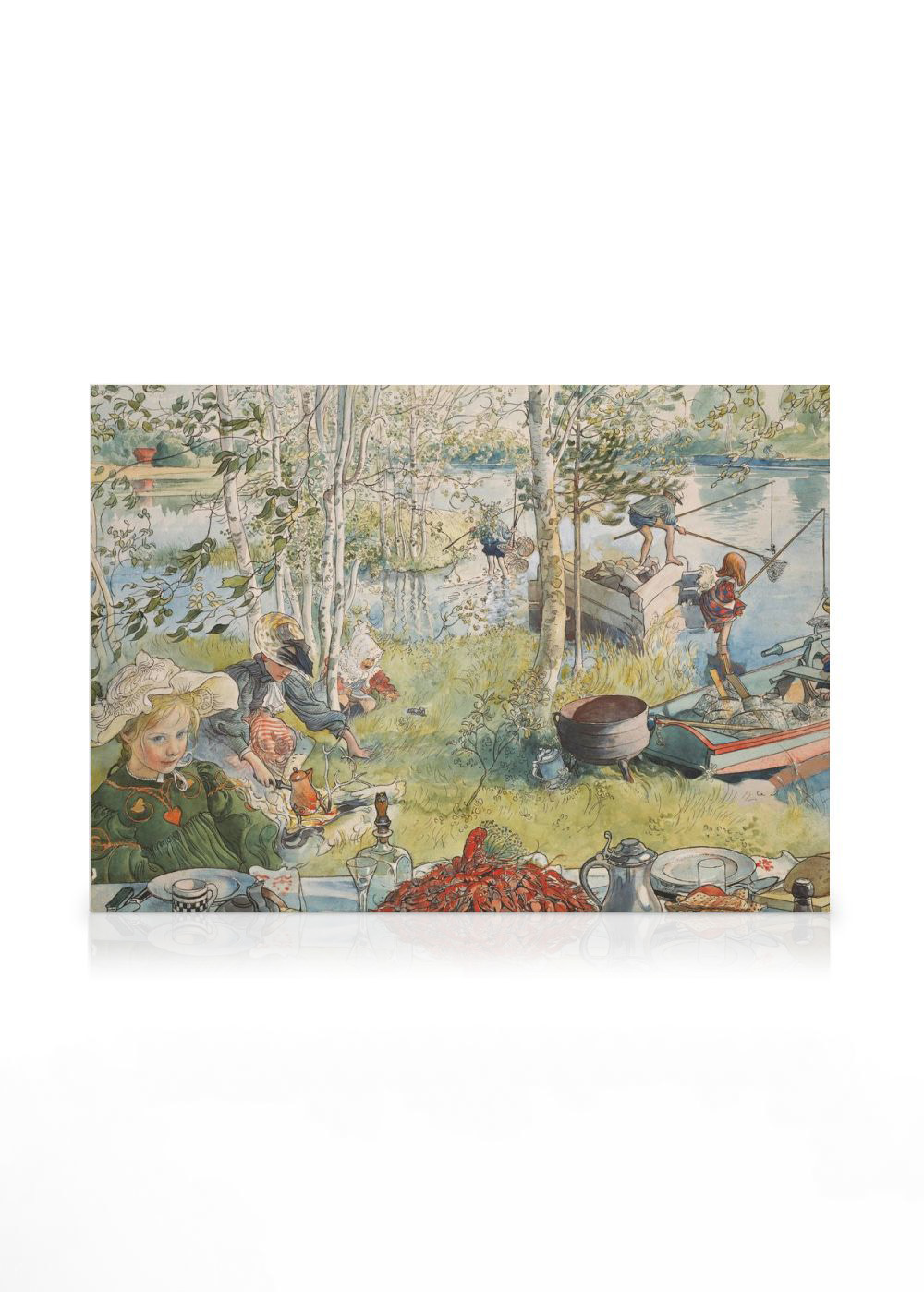 Carl Larsson Crayfishing 1000-Piece Jigsaw Puzzle - Swedish Art