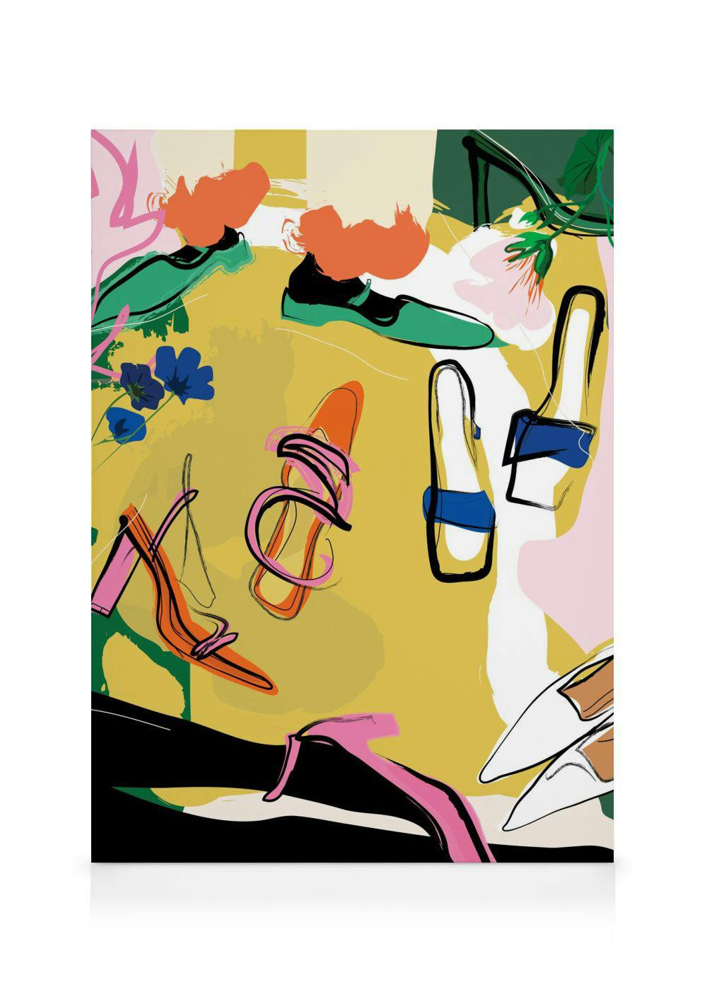 Rachel Joanis - Decisions Toile (50x70 cm - Cadre de chêne)  Artistes vedettes