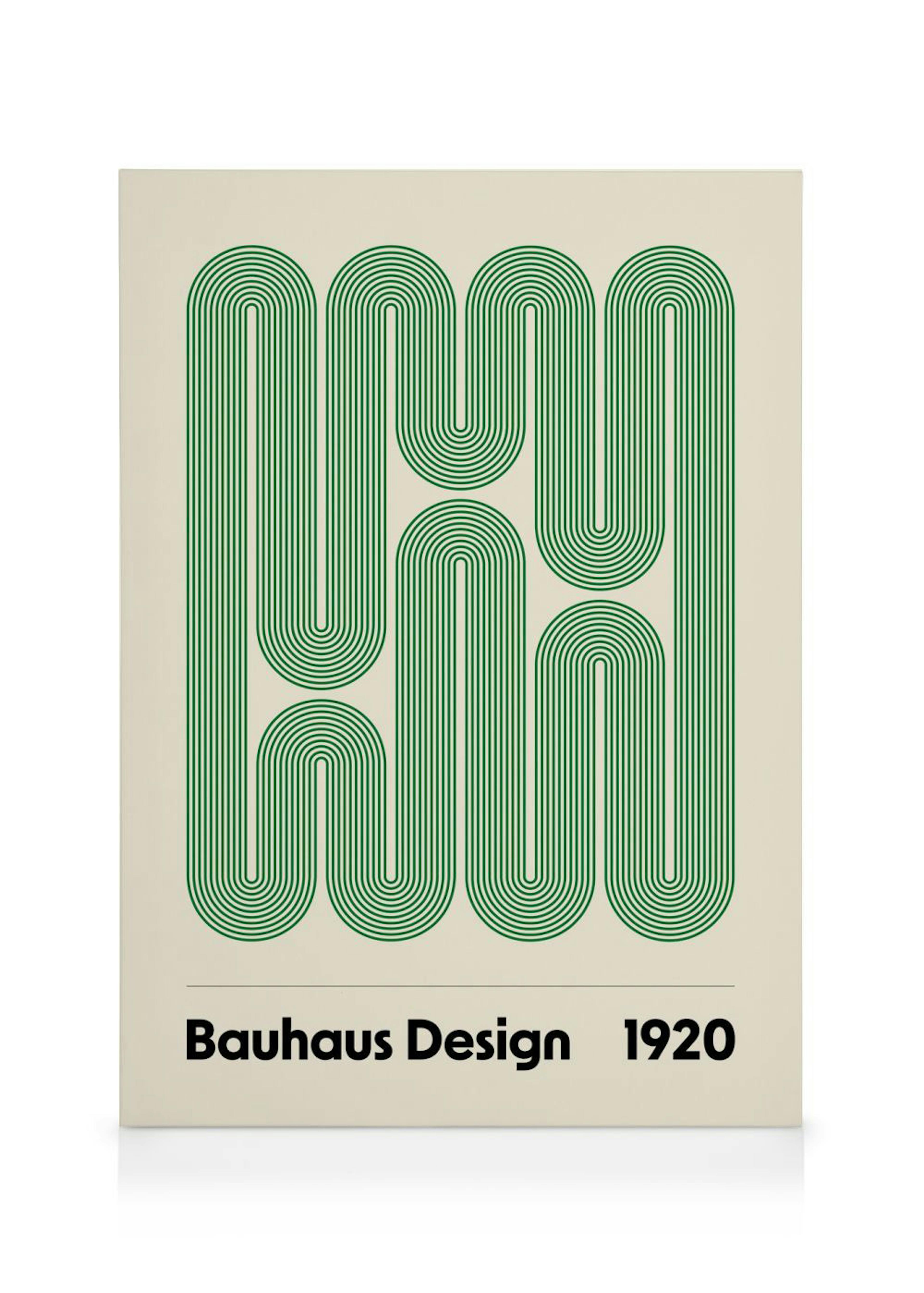 Bauhaus Design Swirls Lienzo 0