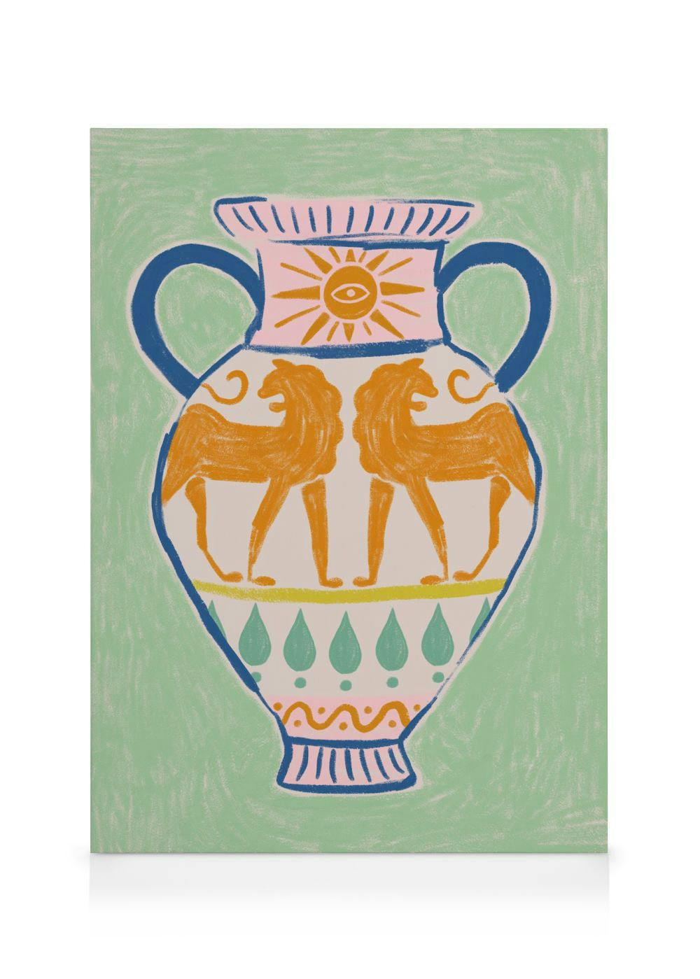 Canvas Prints Antique Vase Canvas print (30x40 cm - Black Frame)