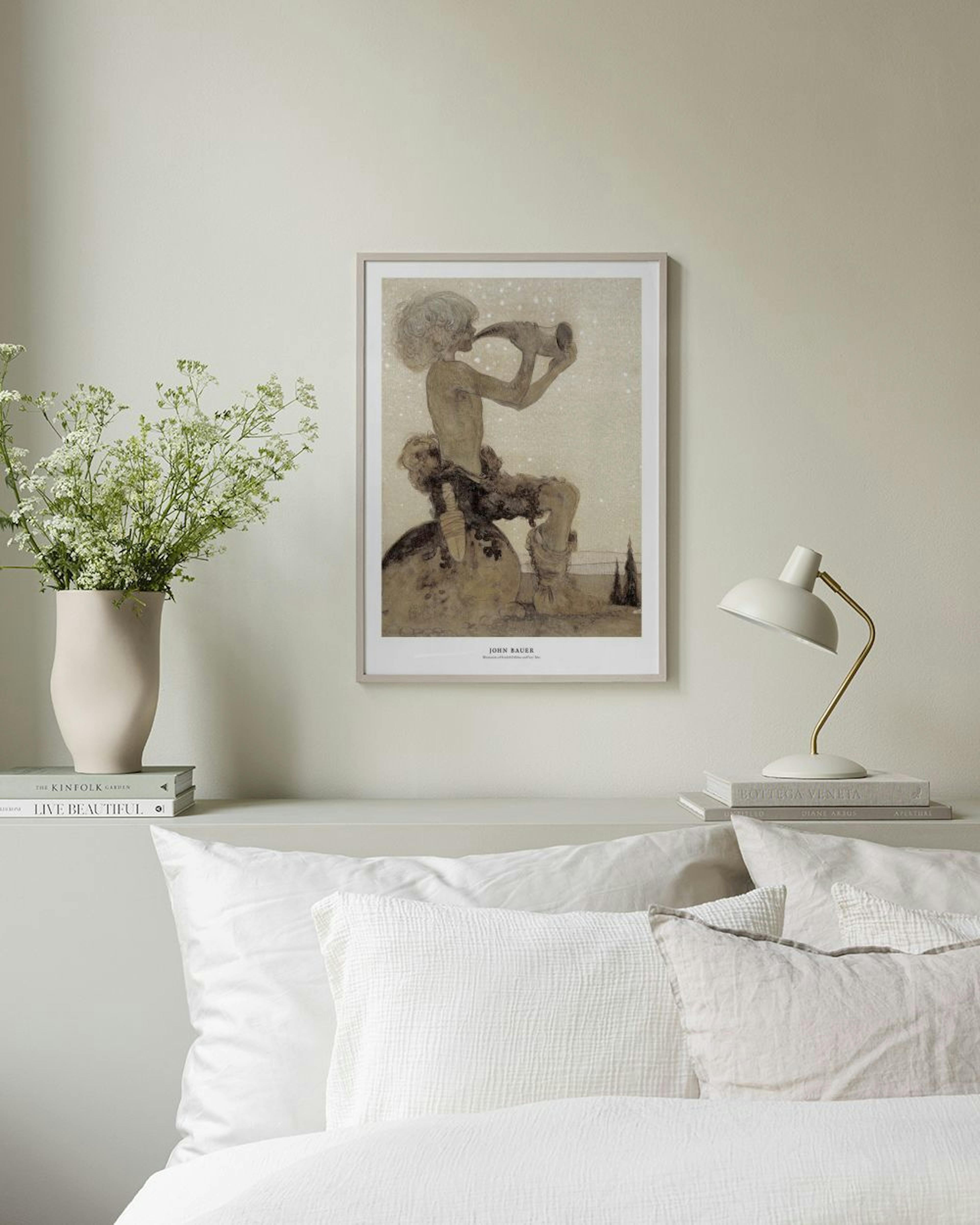 John Bauer - Vill Vallareman Print