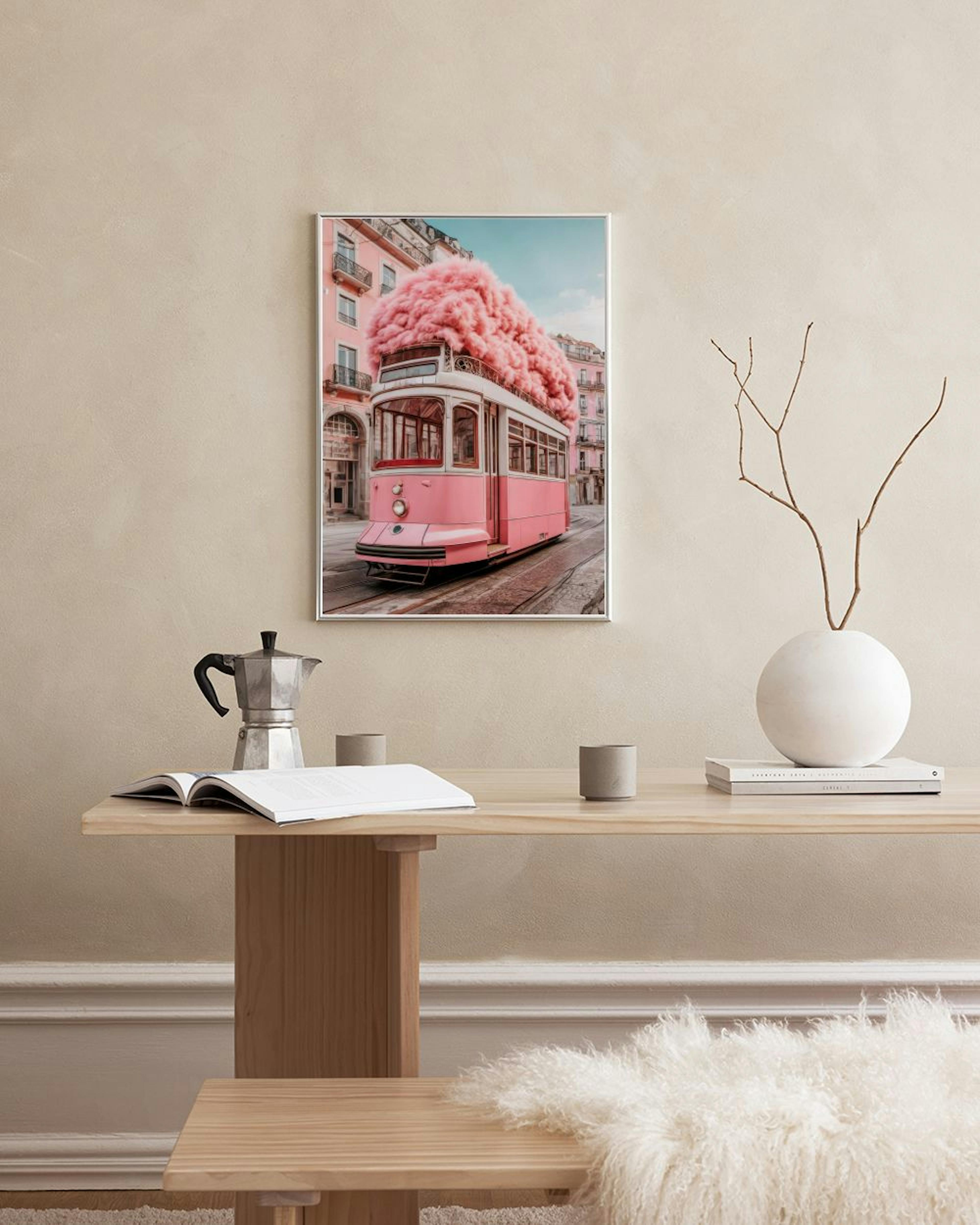 Furry Tram Print