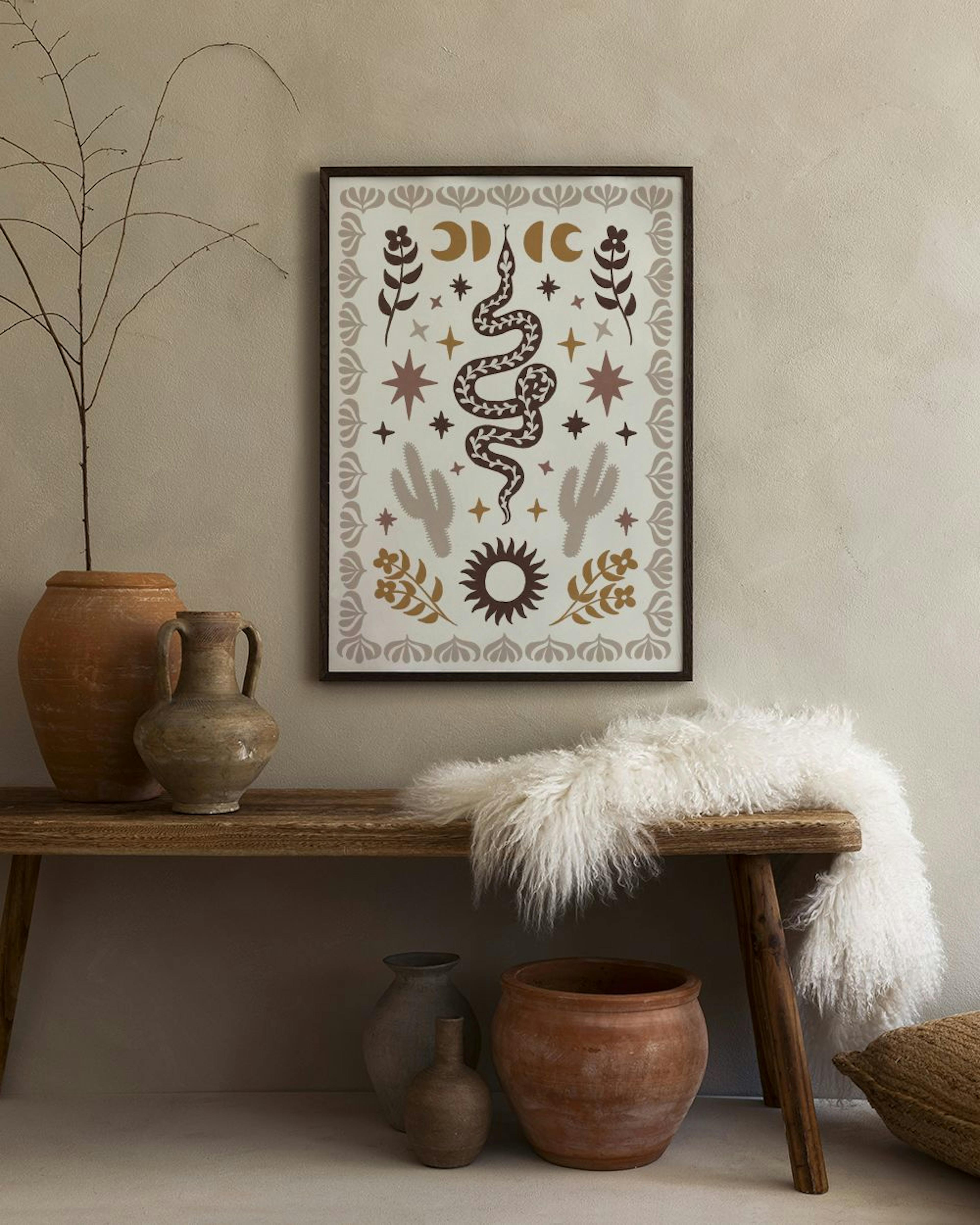 Wild West Snake Print
