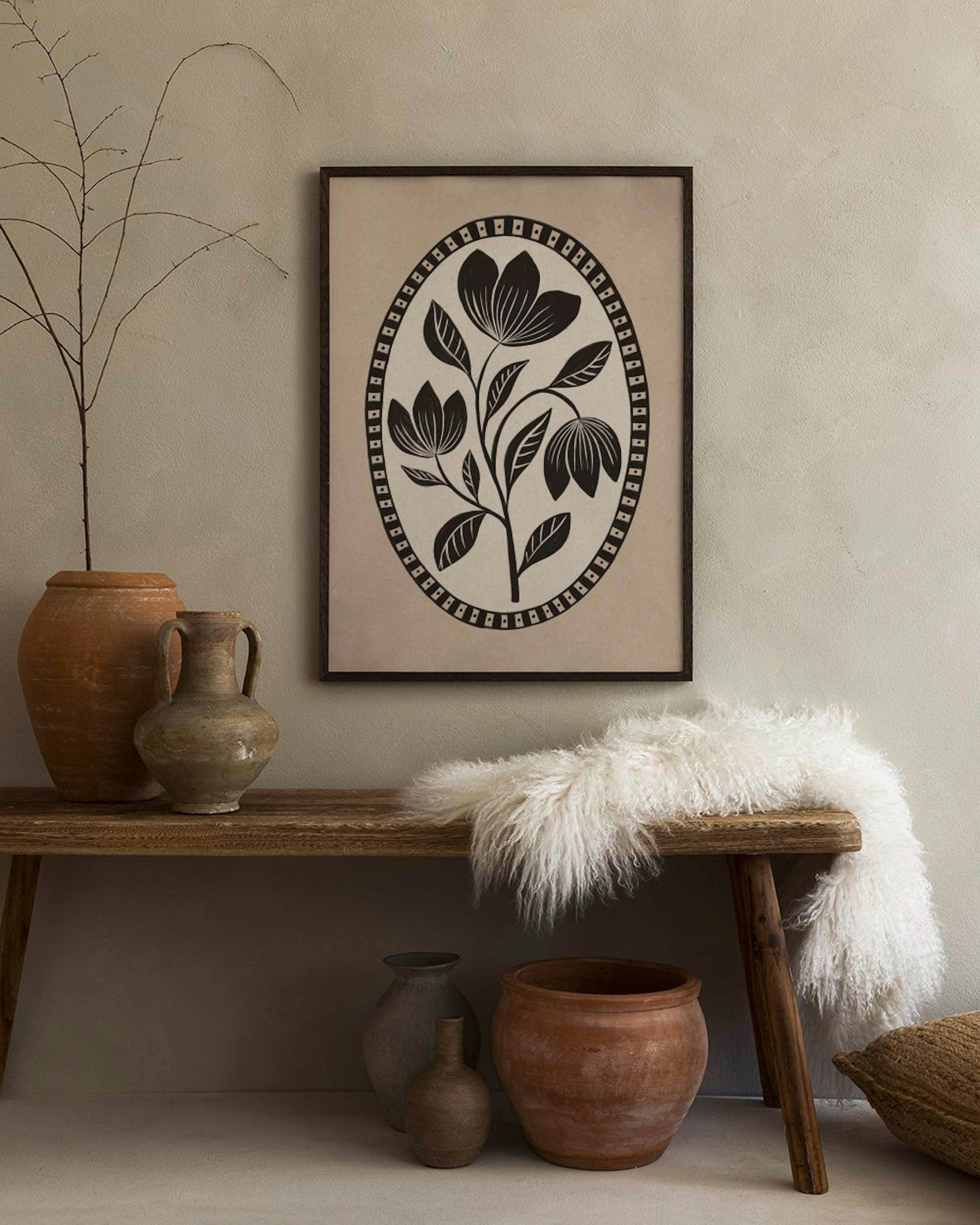 Gothic Flower Print