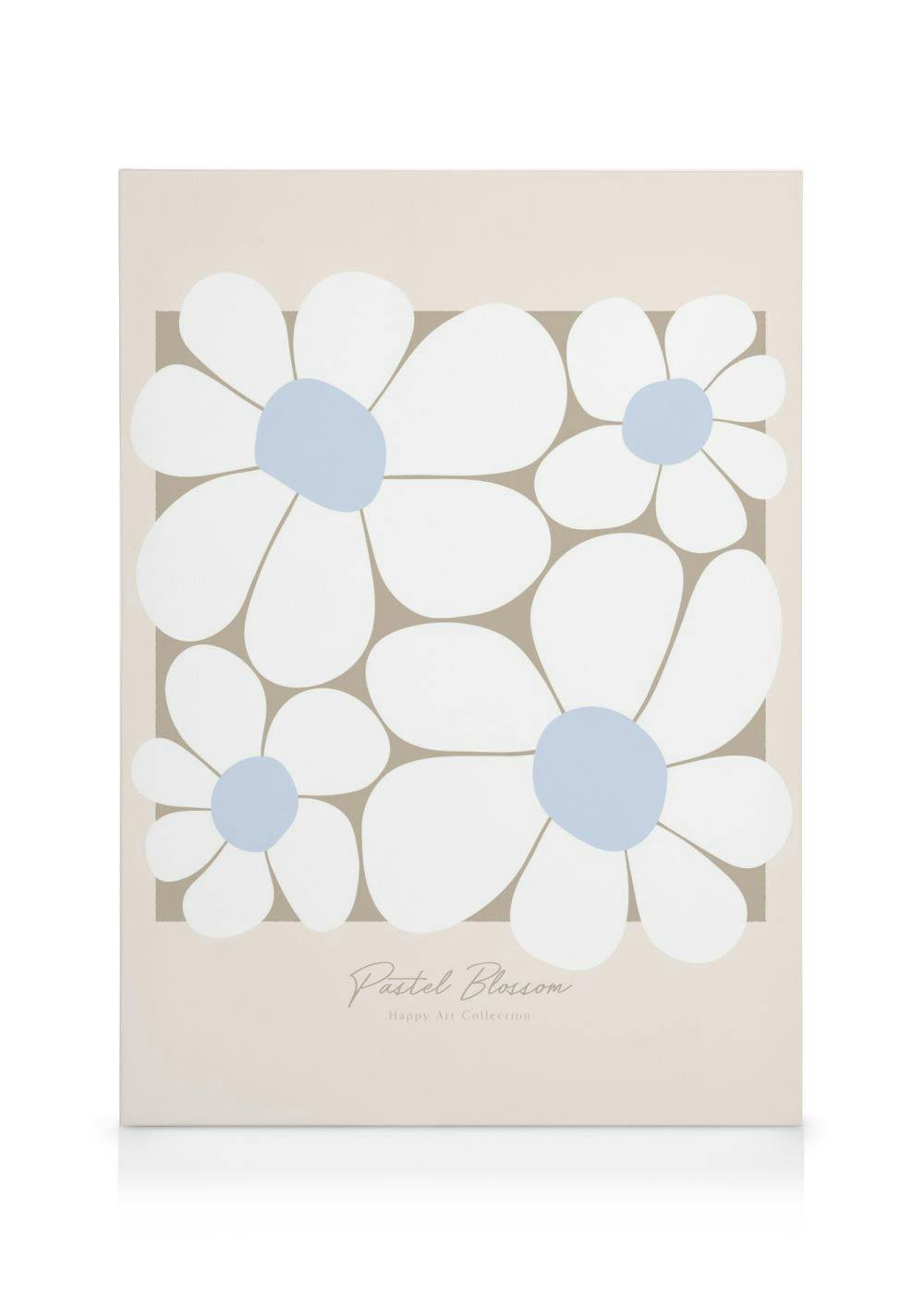 Canvas Schilderijen Pastel Blossom Canvas (30x40 cm - Fotolijst Eiken)