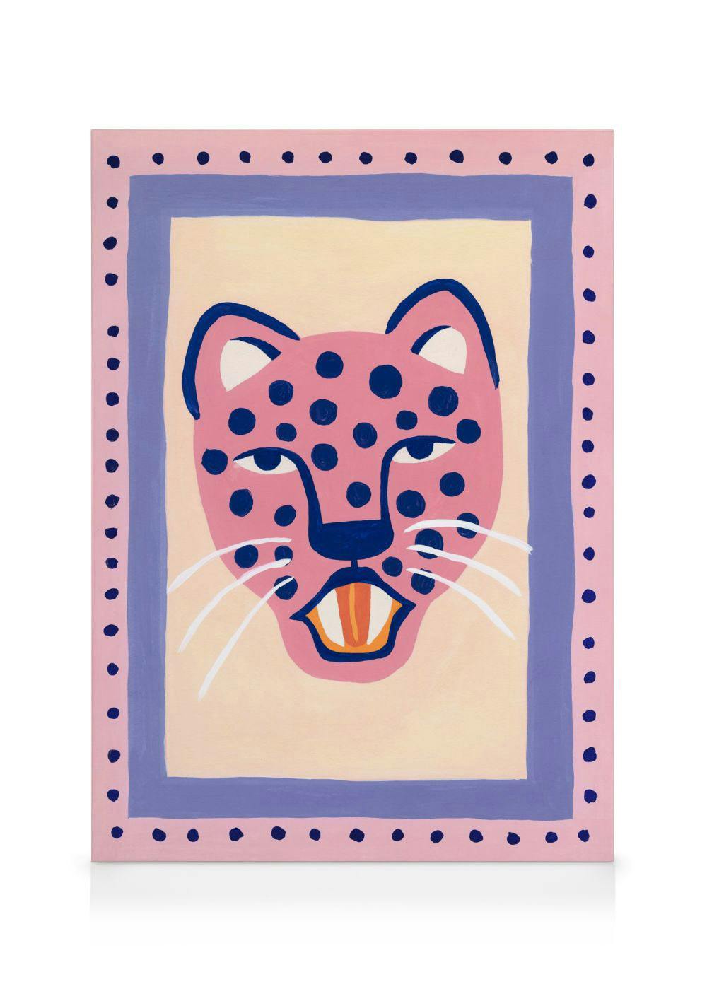 Canvas Prints Pink Cheetah Canvas (30x40 cm)