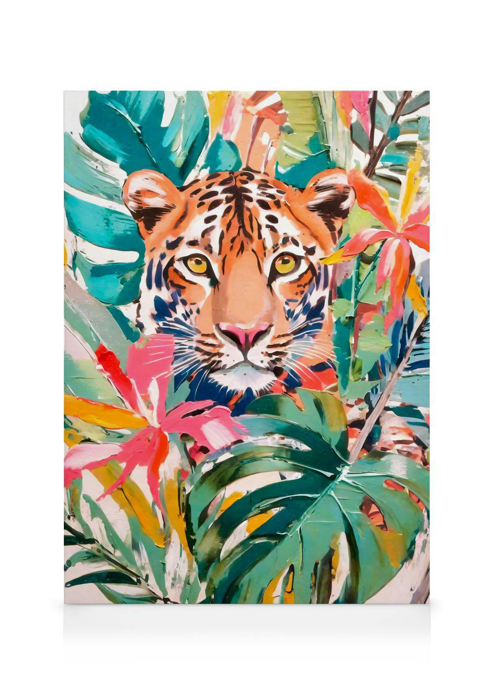 Obrazy na płótnie Tropical Tiger Obraz na płótnie (30x40 cm - Ramka dębowa)