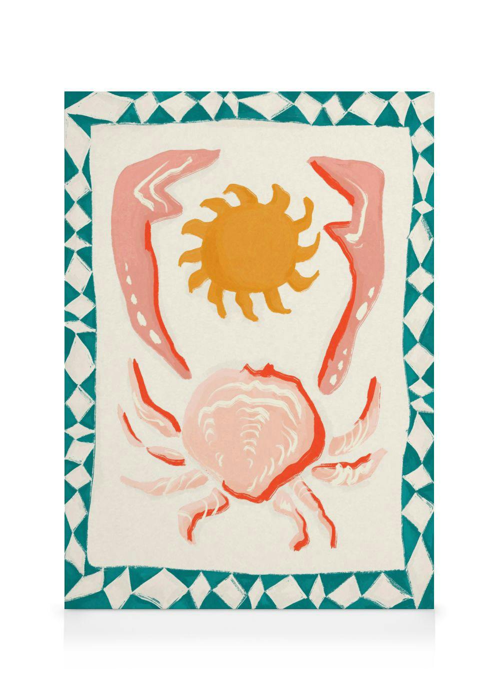 Obrazy na płótnie Sun Crab Obraz na płótnie (50x70 cm - Czarna ramka)