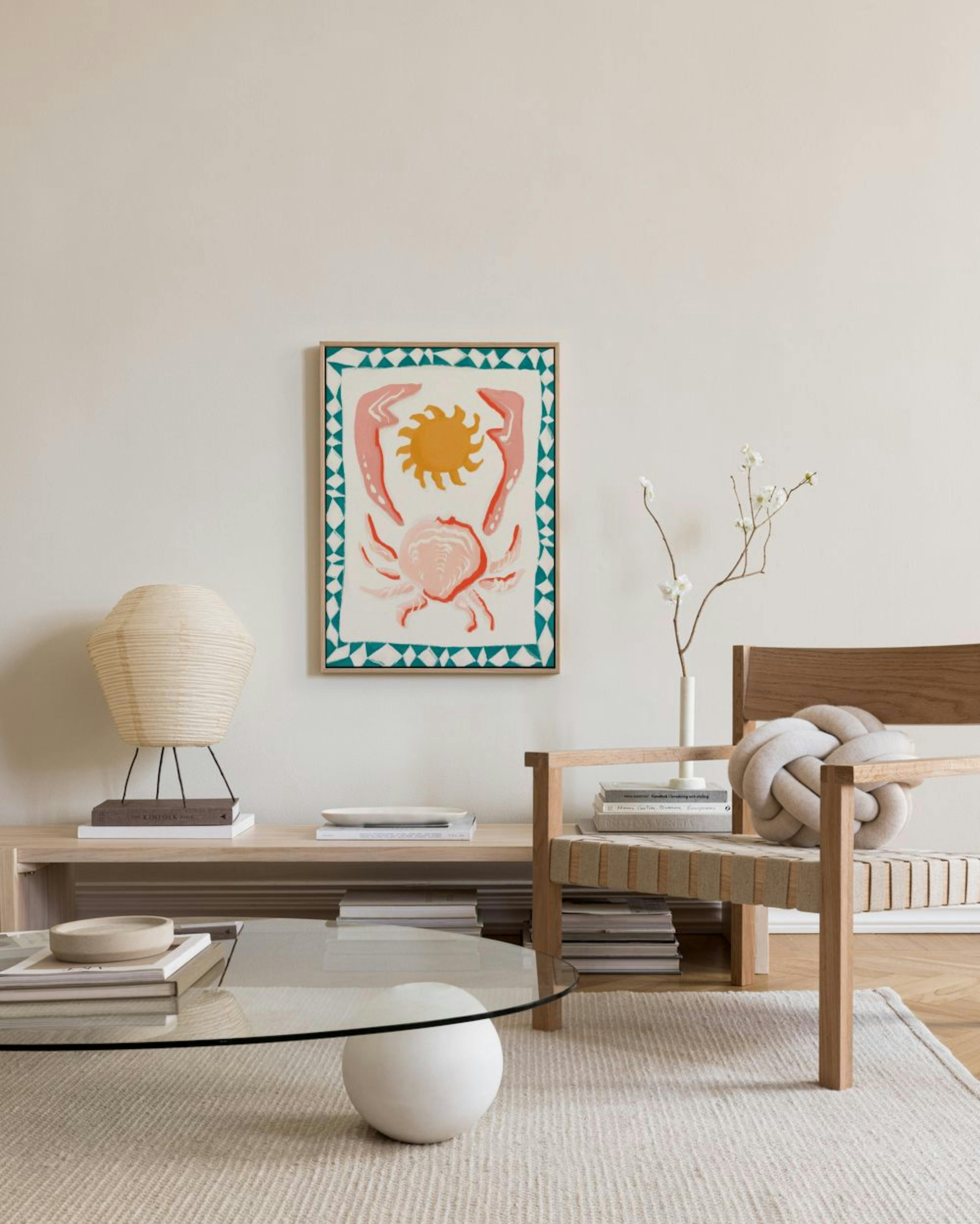Sun Crab Canvas