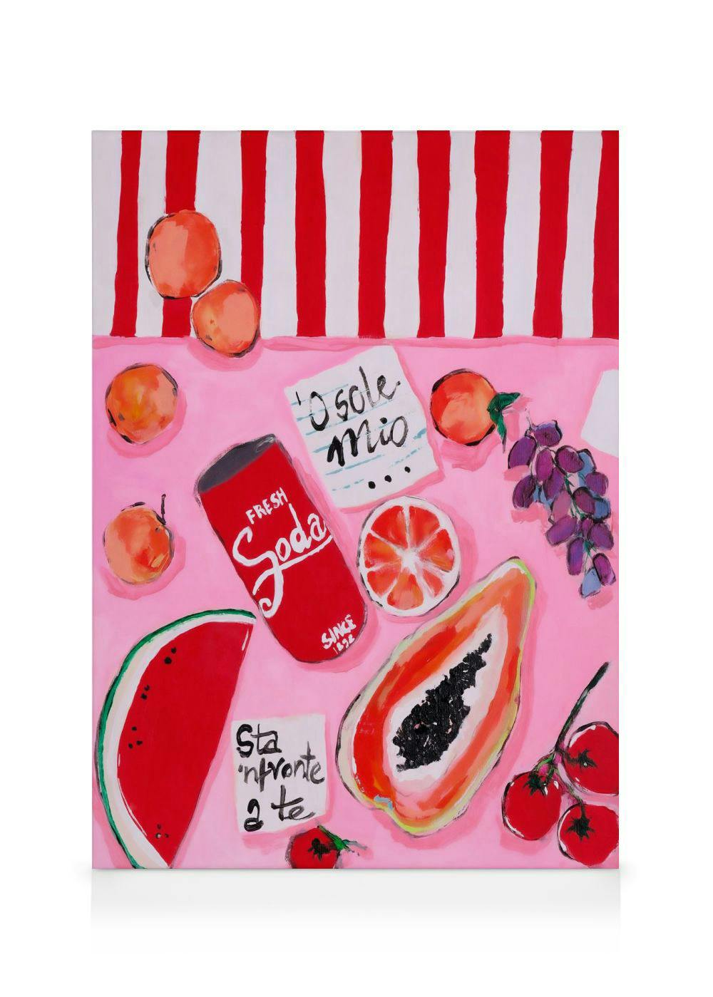Canvas Prints Karolina Mila - Fresh Soda Canvas (30x40 cm - Black Frame)