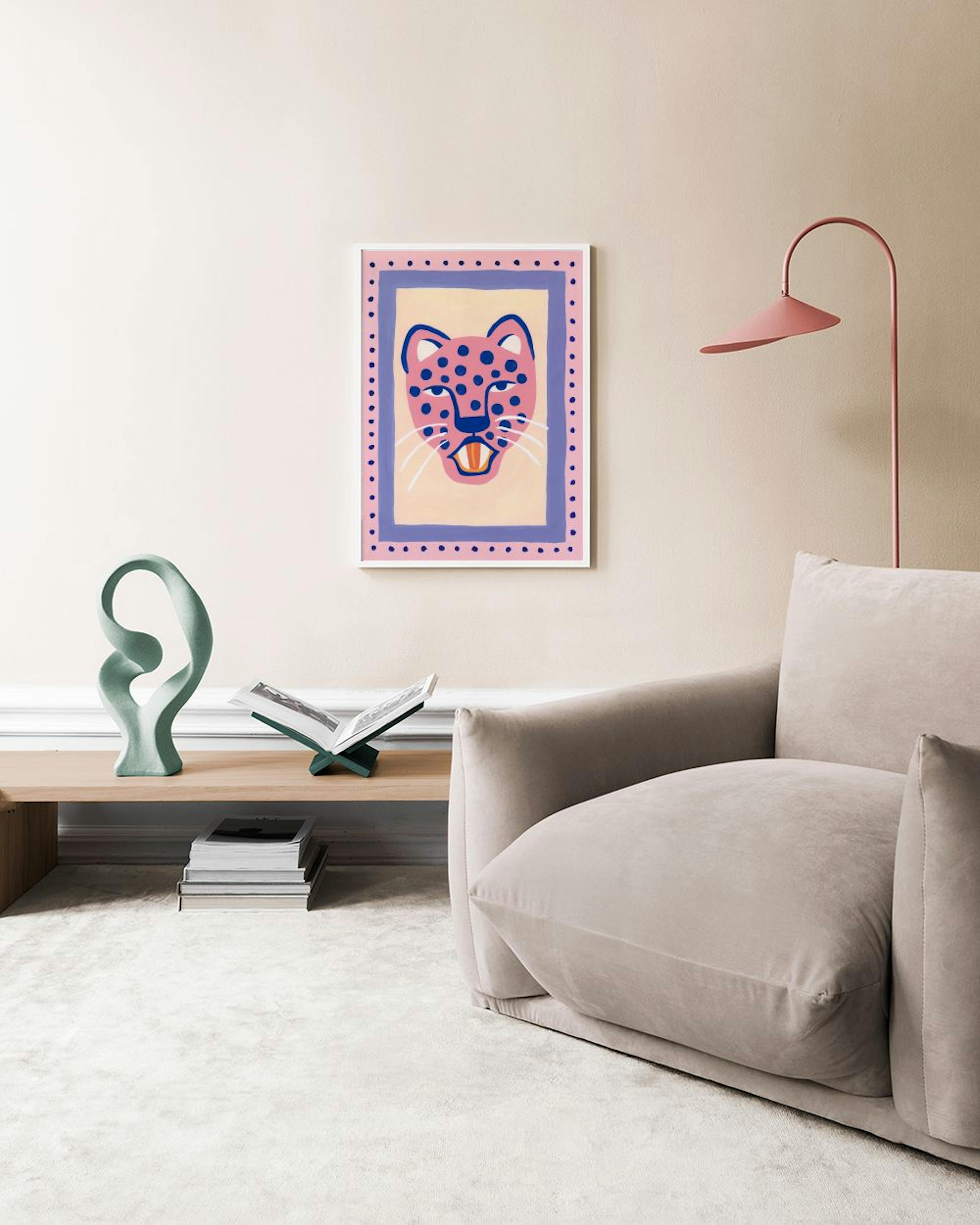 Pink Cheetah Poster