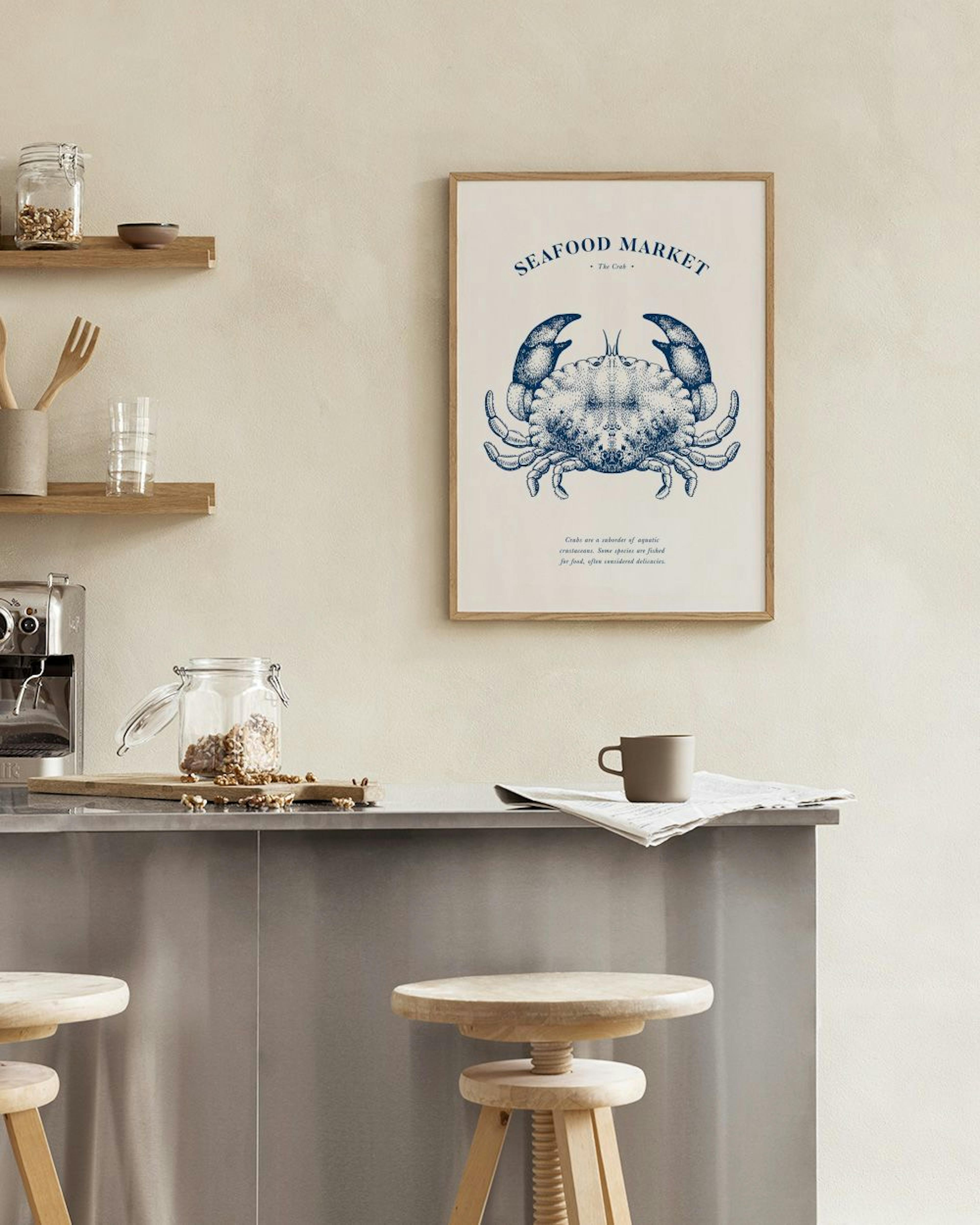 Seafood Market - The Crab Print