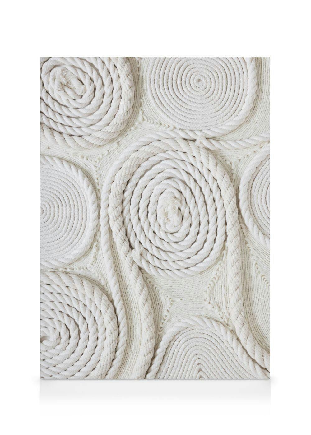 Canvas Prints Shapes of Ropes Canvas (50x70 cm - Black Frame)