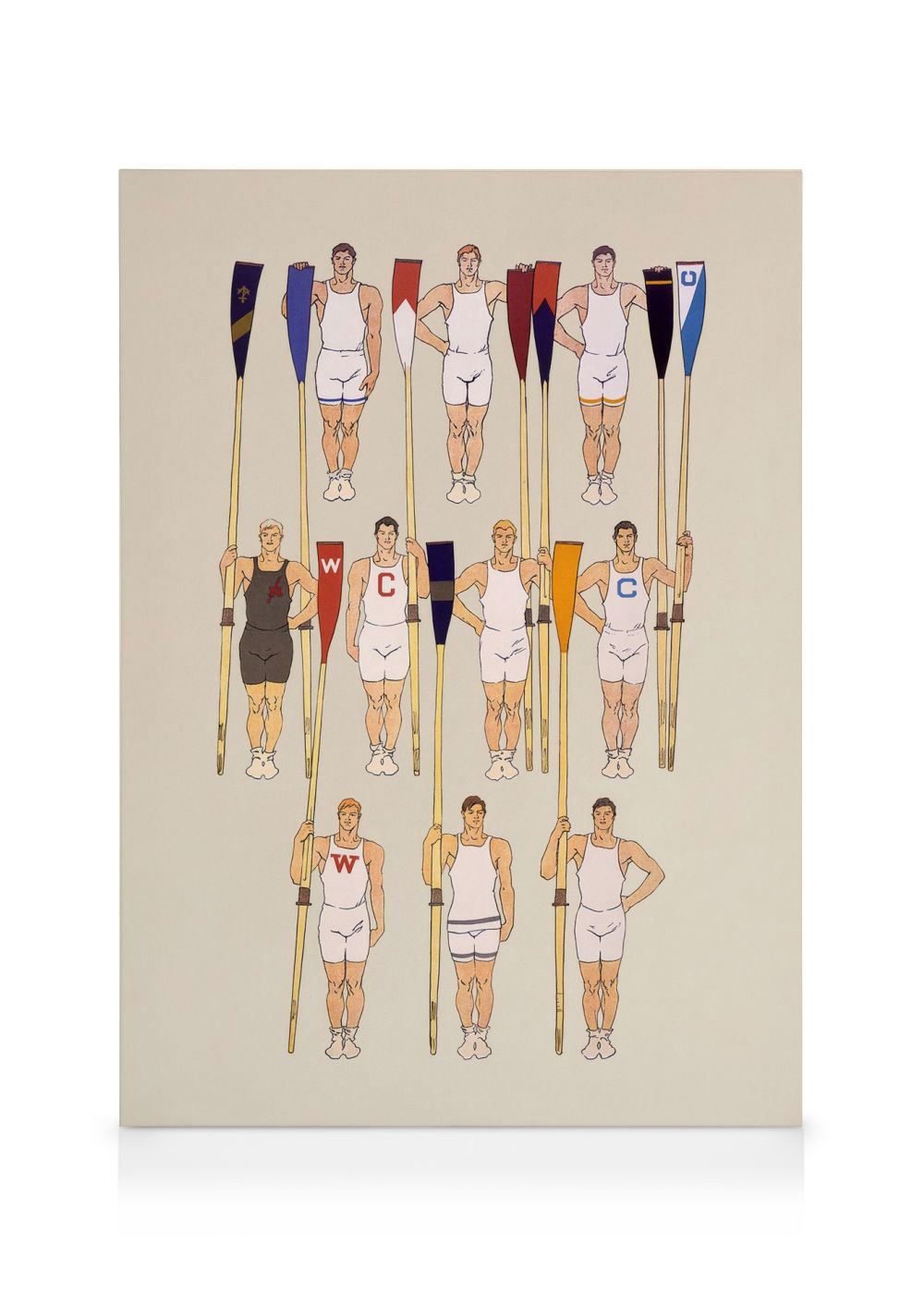 College Crew Canvas - Vintage Rowing Art | Desenio EU