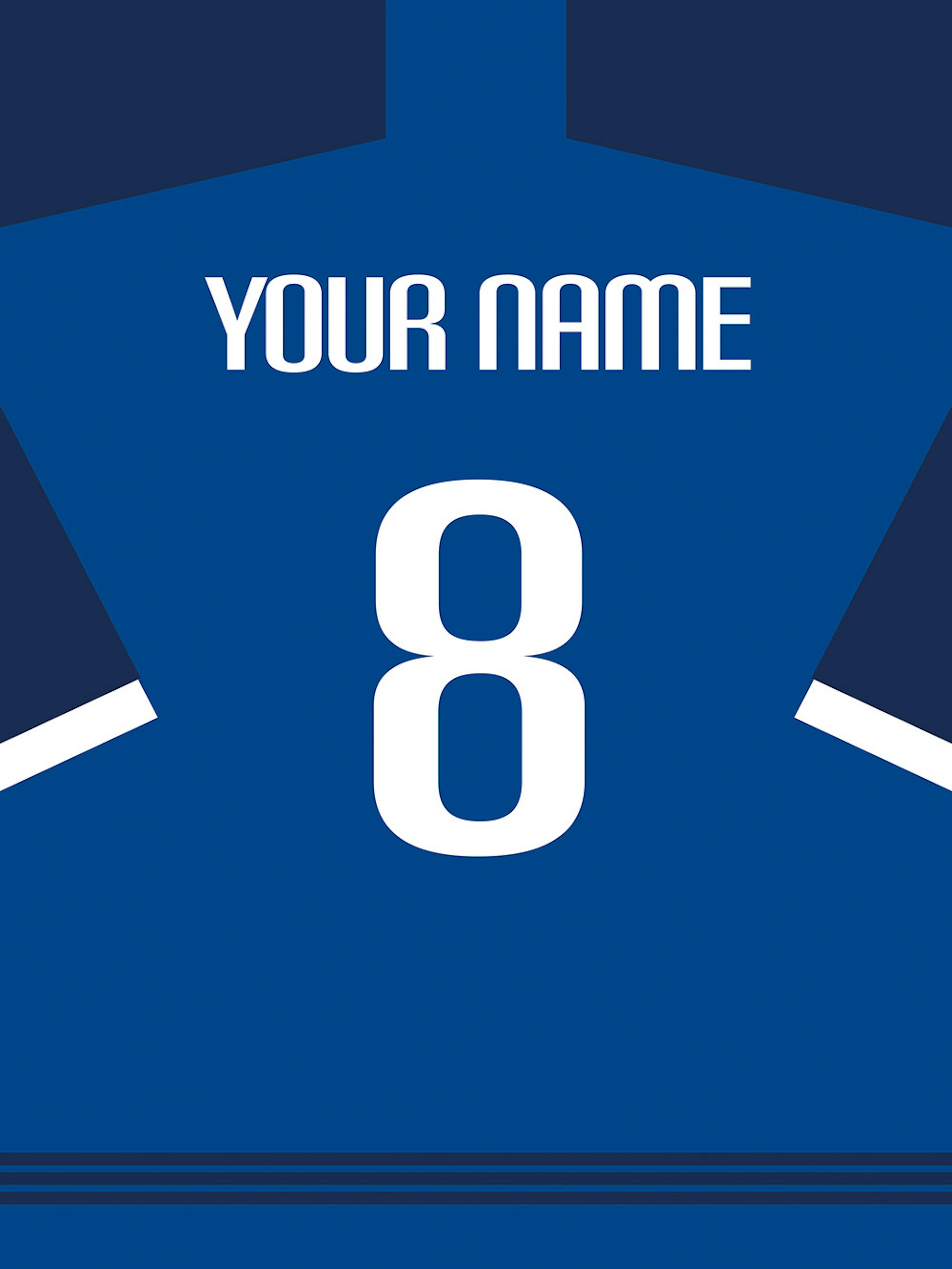 Football Shirt No8 Personal Affiche