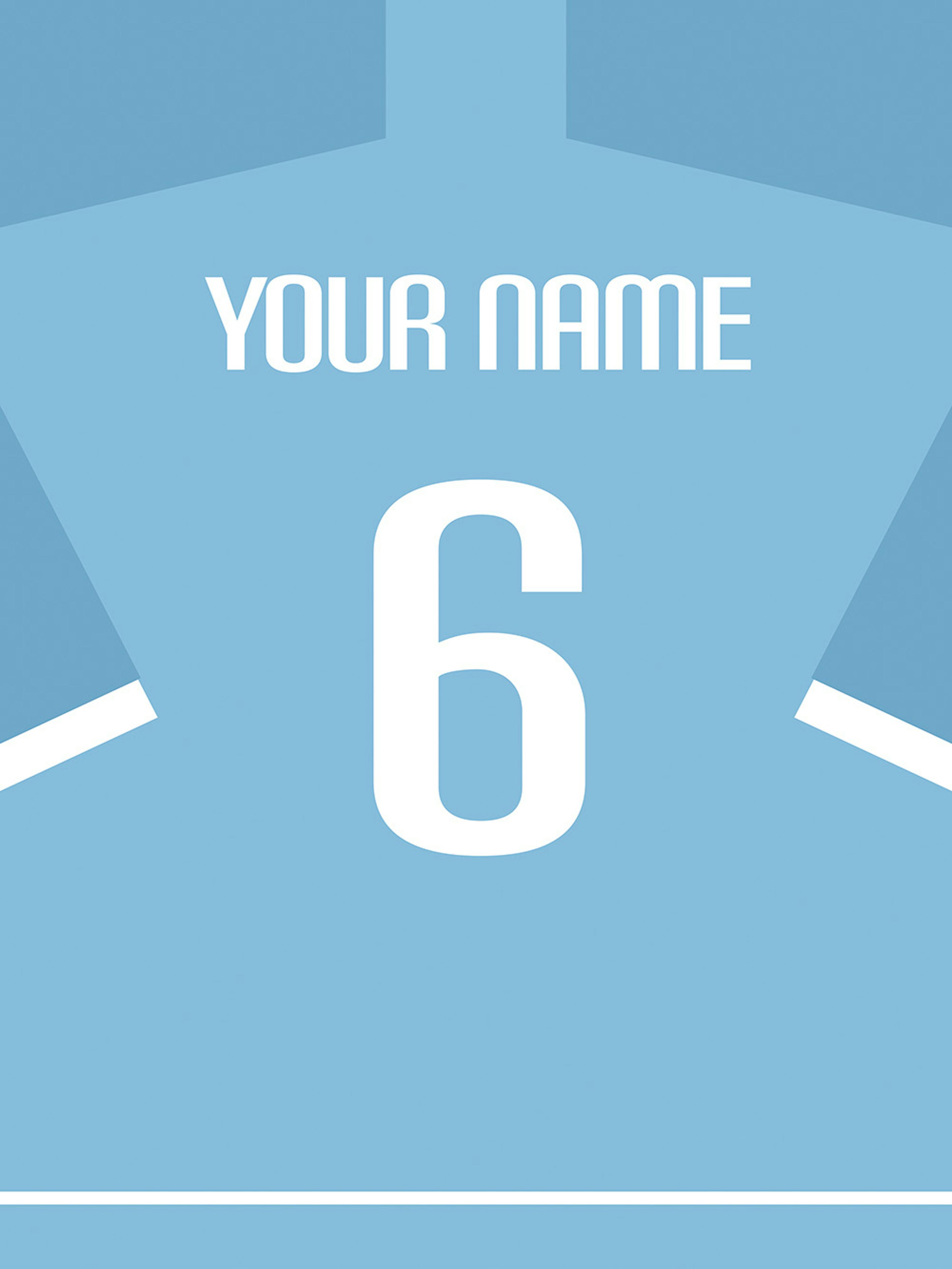 Football Shirt No6 Personal Poster