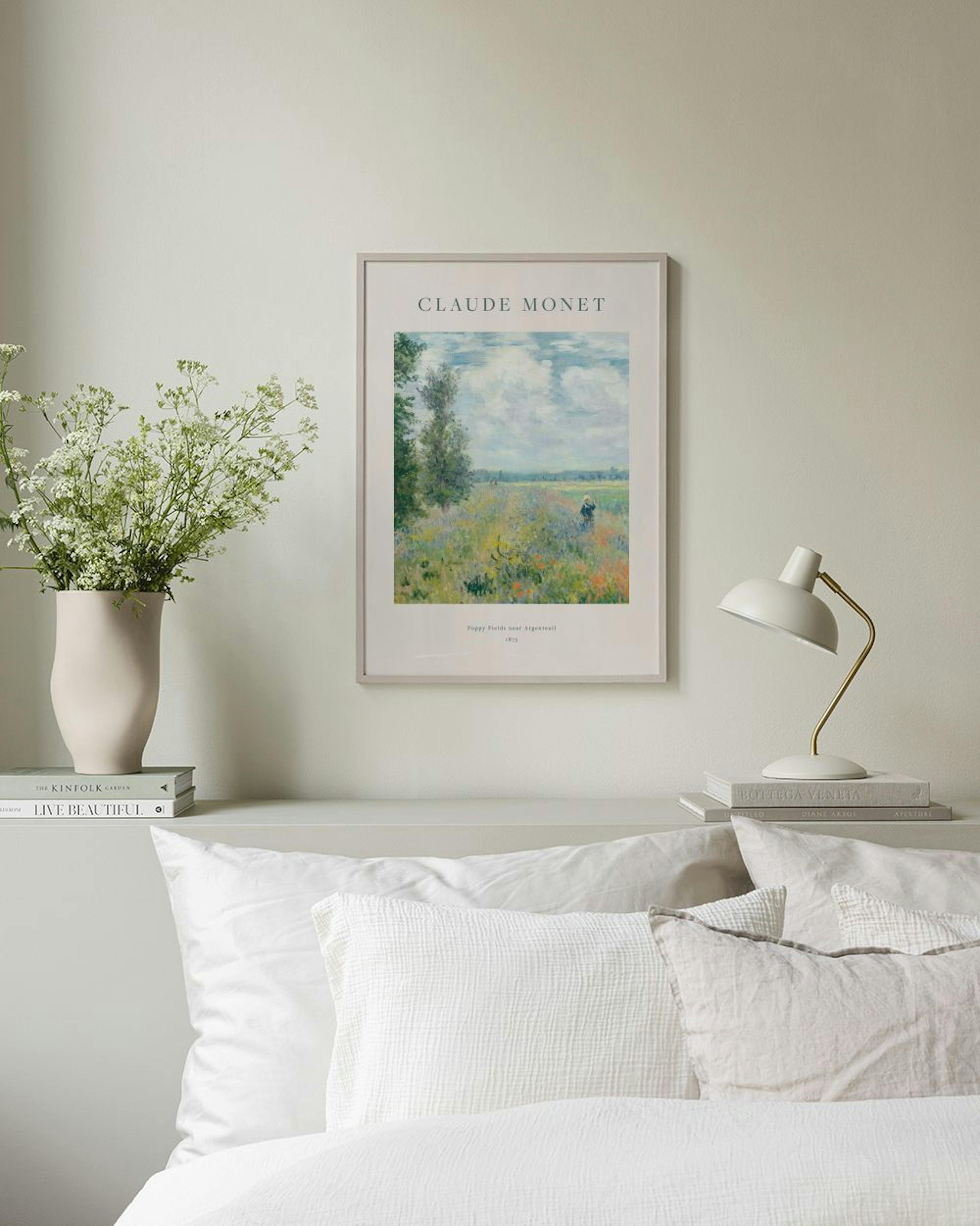 Monet - Poppy Fields near Argenteuil Poster