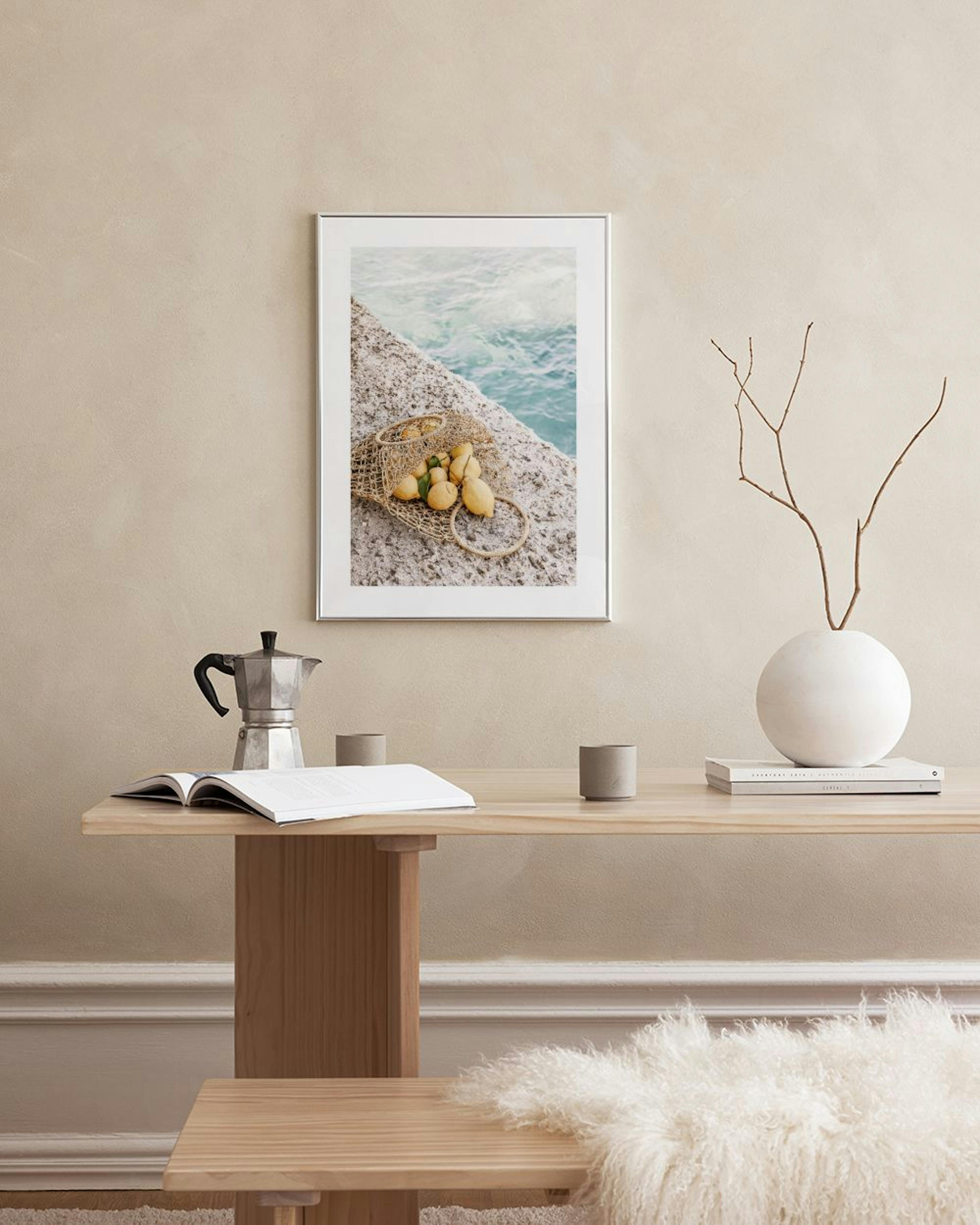 Lemons by the Shore Poster