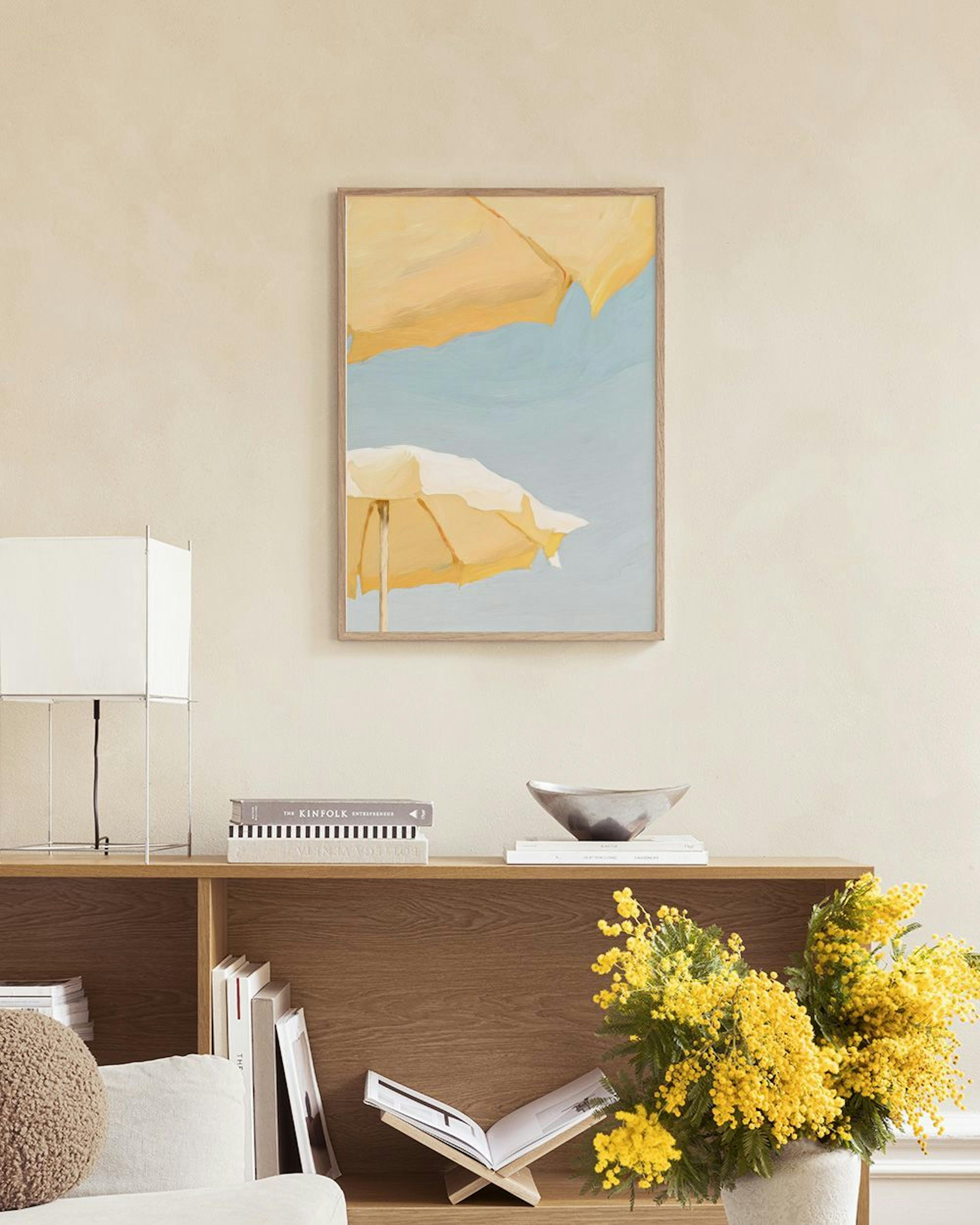 Sunny Parasols Poster