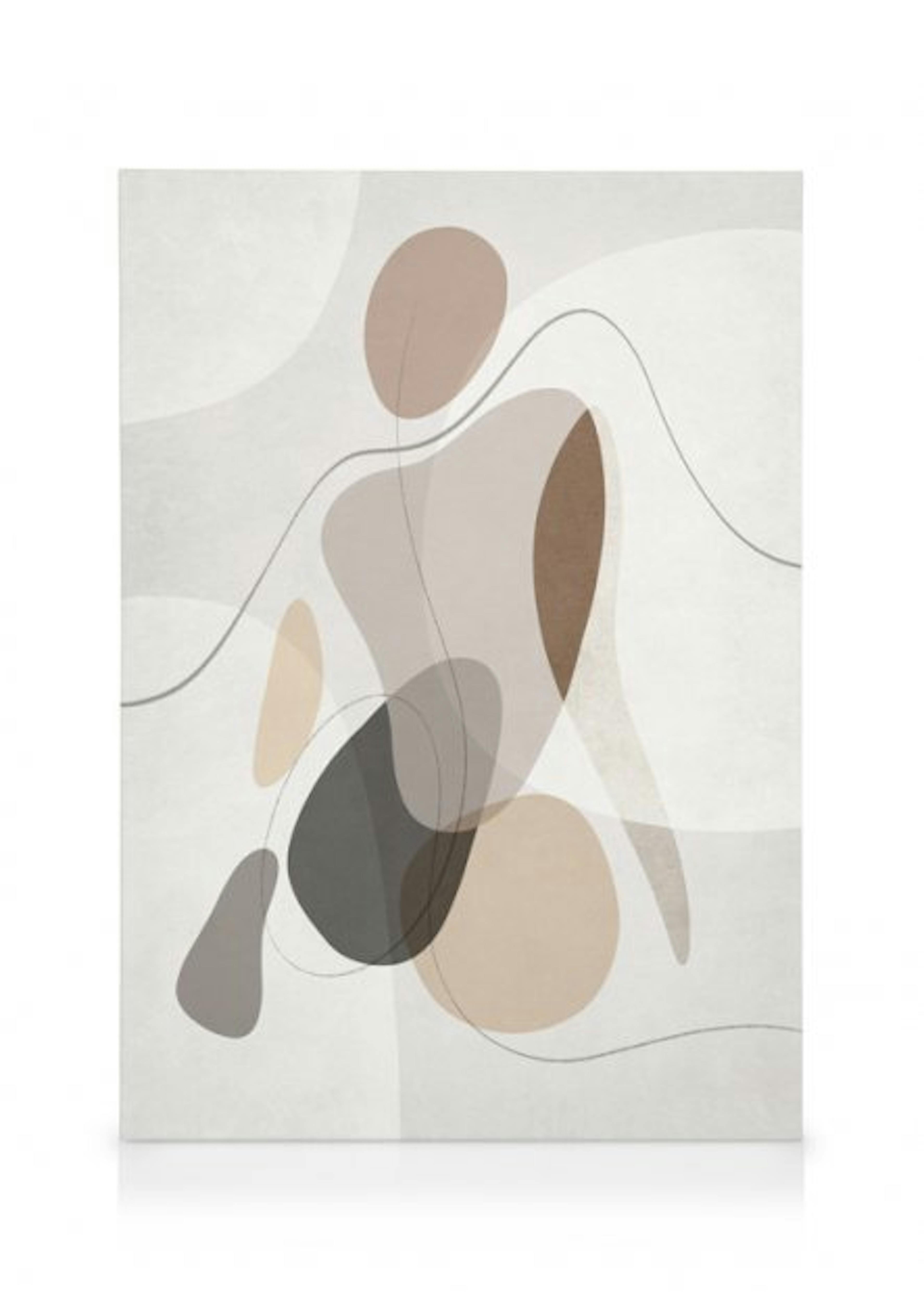 Organic Shapes Figure Leinwandbilder Duo