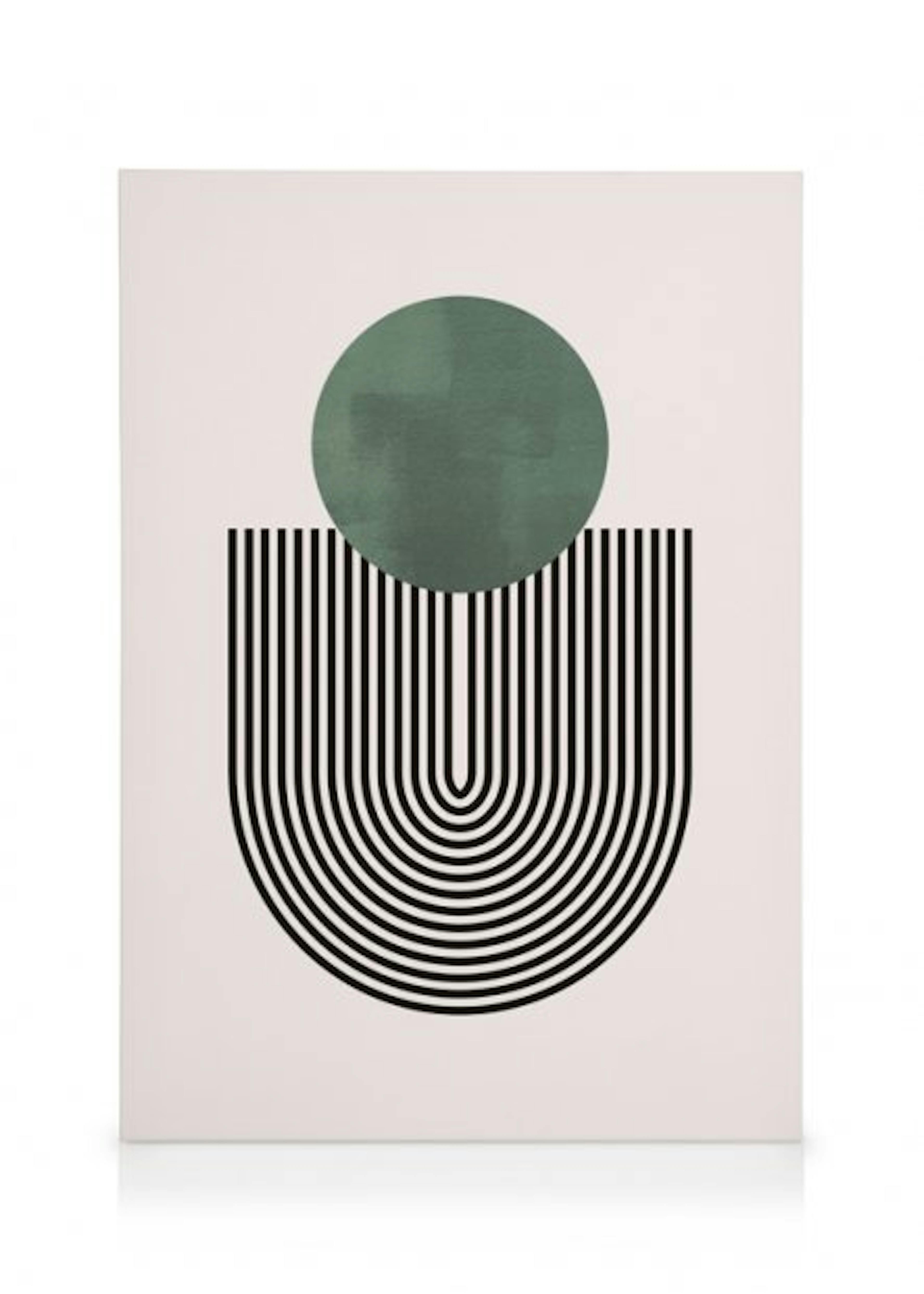 Mid Century Green Σετ δύο καμβάδων
