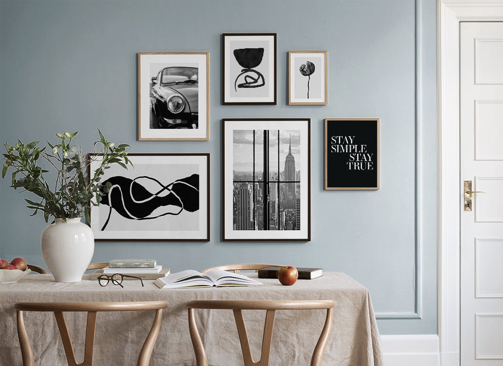Monochrome Mix gallery wall (ONE SIZE)